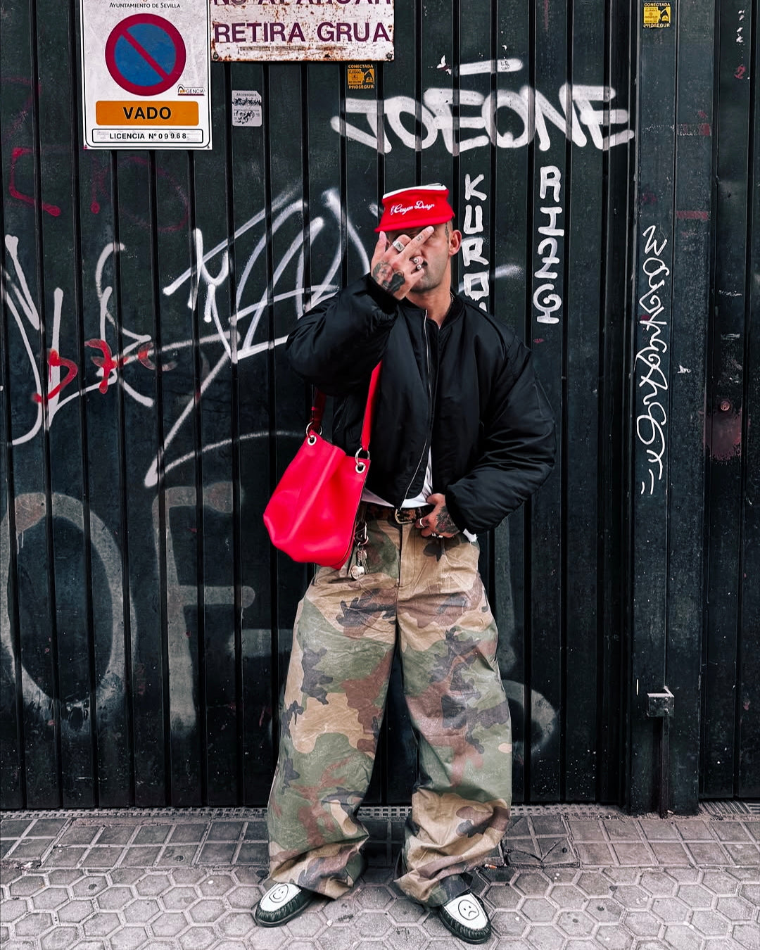 Flat Top Embroidered Corduroy Patchwork Baseball Cap