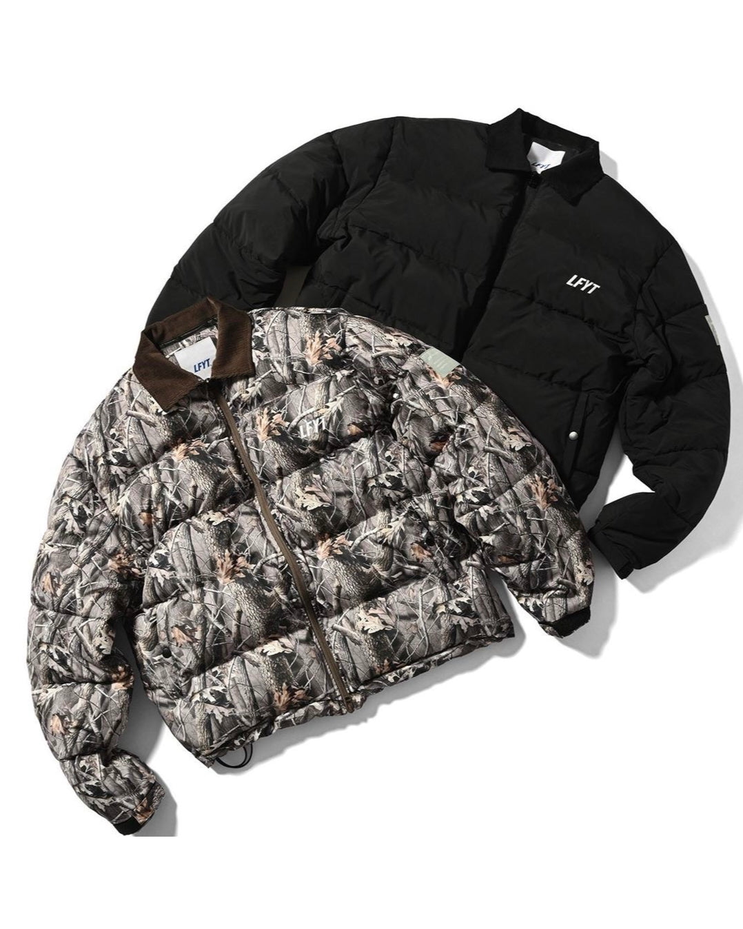 Corduroy Collar puffer Jacket