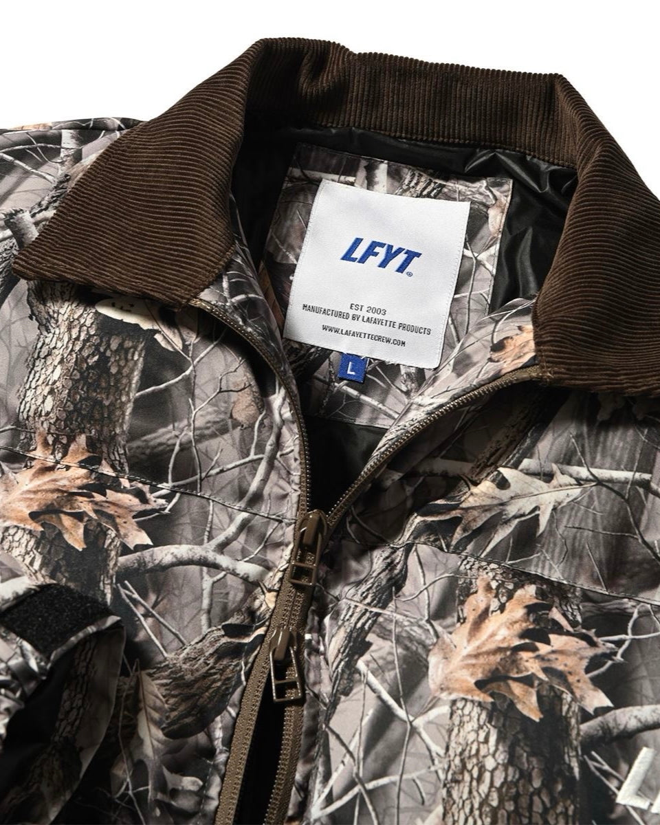 Corduroy Collar puffer Jacket