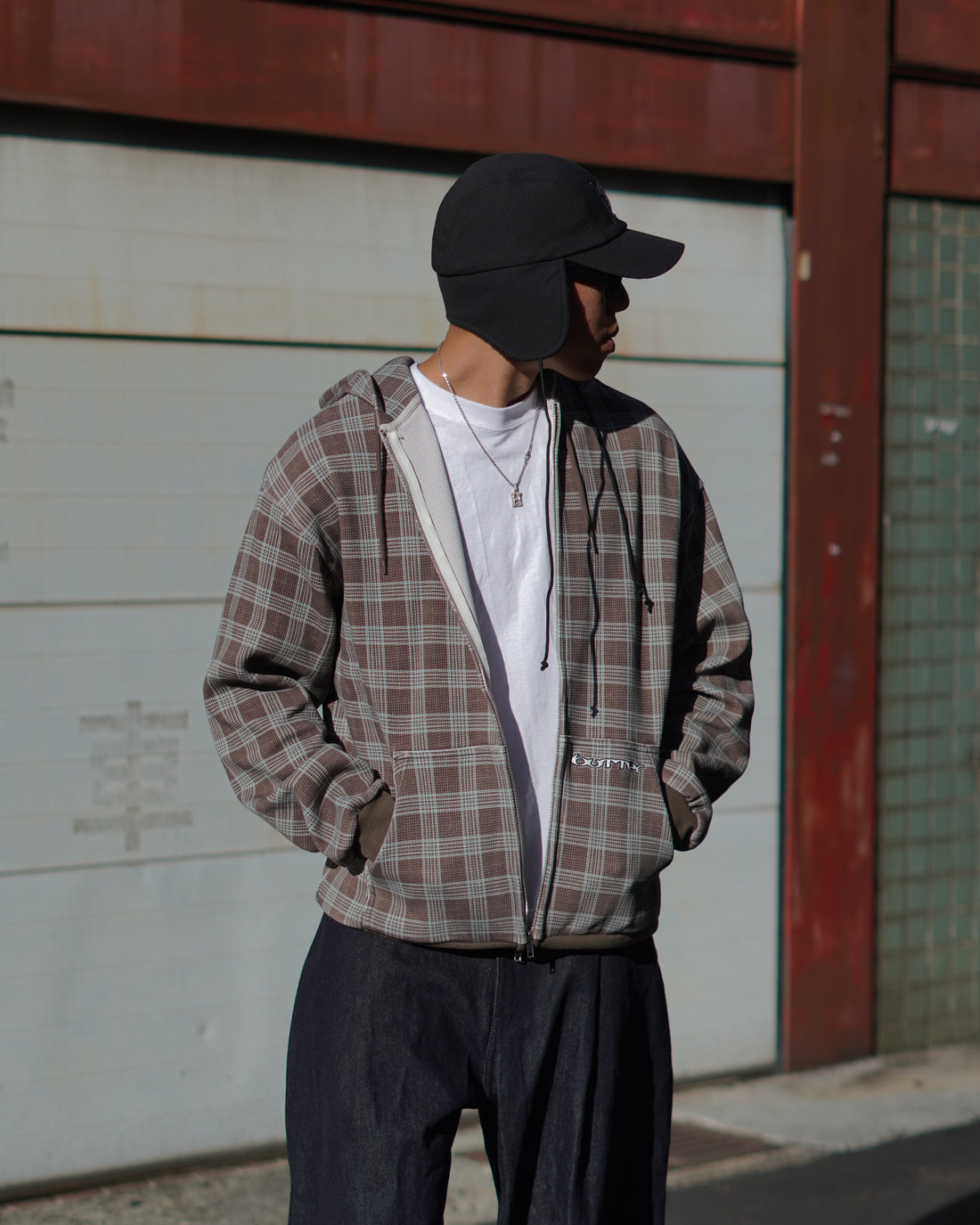 Waffle Zip-Thru Hood