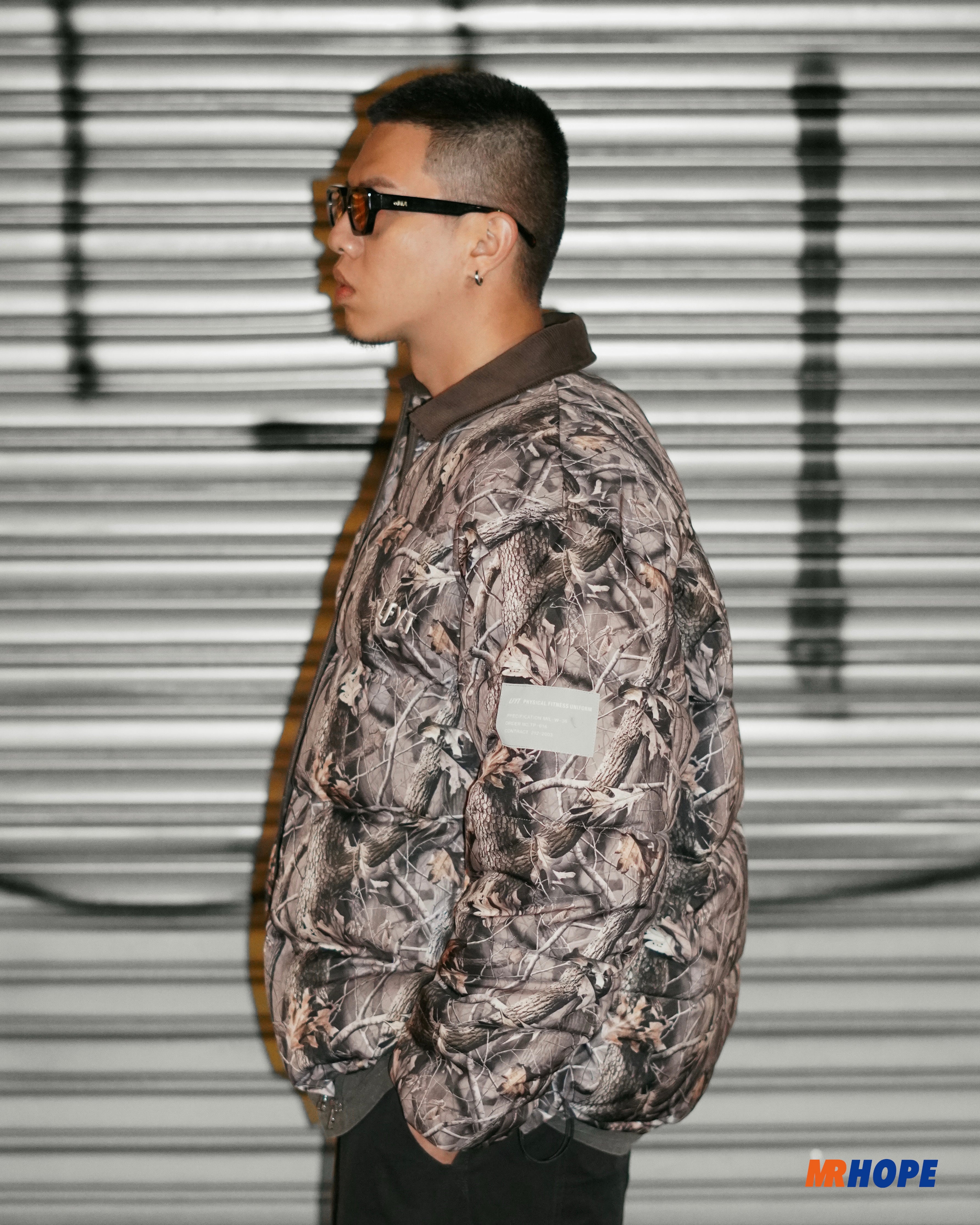 Corduroy Collar puffer Jacket