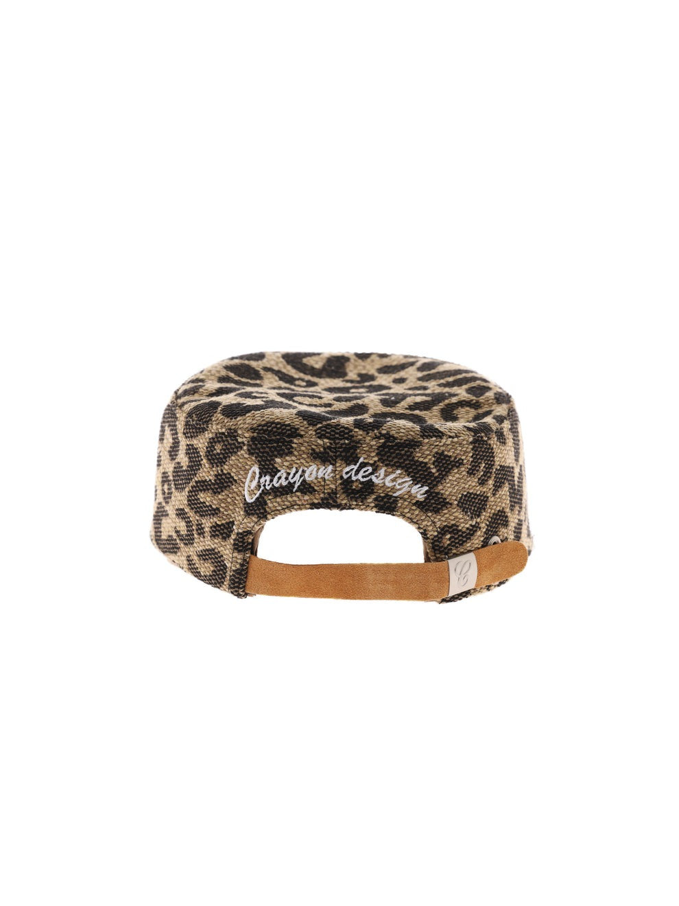 Weave Leopard Print Brimmed Baseball Cap (Pillbox Cap) 