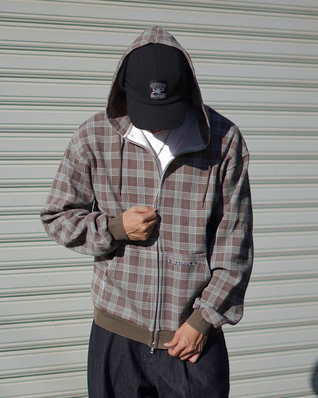 Waffle Zip-Thru Hood