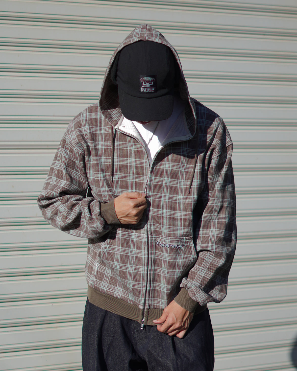 Waffle Zip-Thru Hood