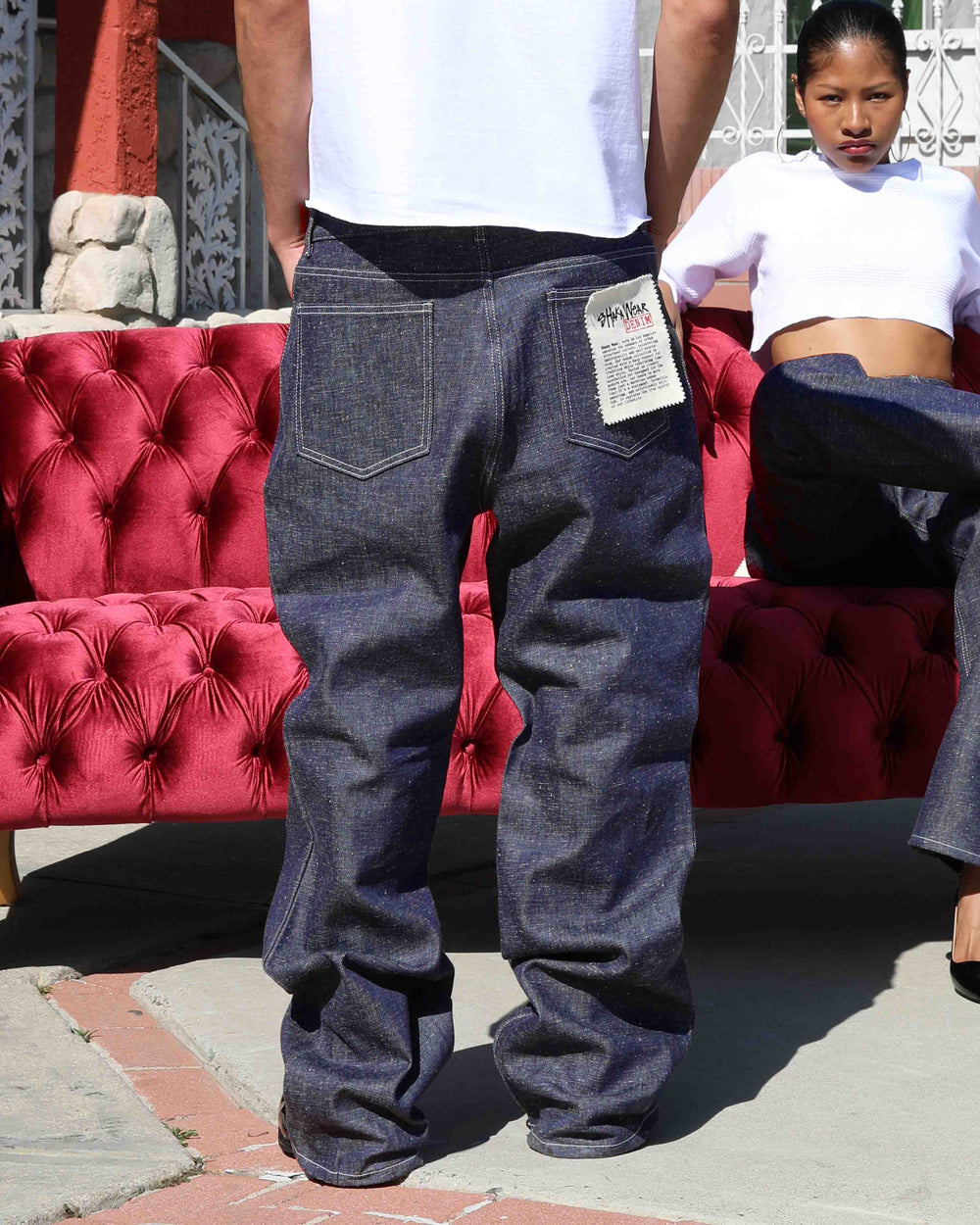 Nep Flared Denim Pant