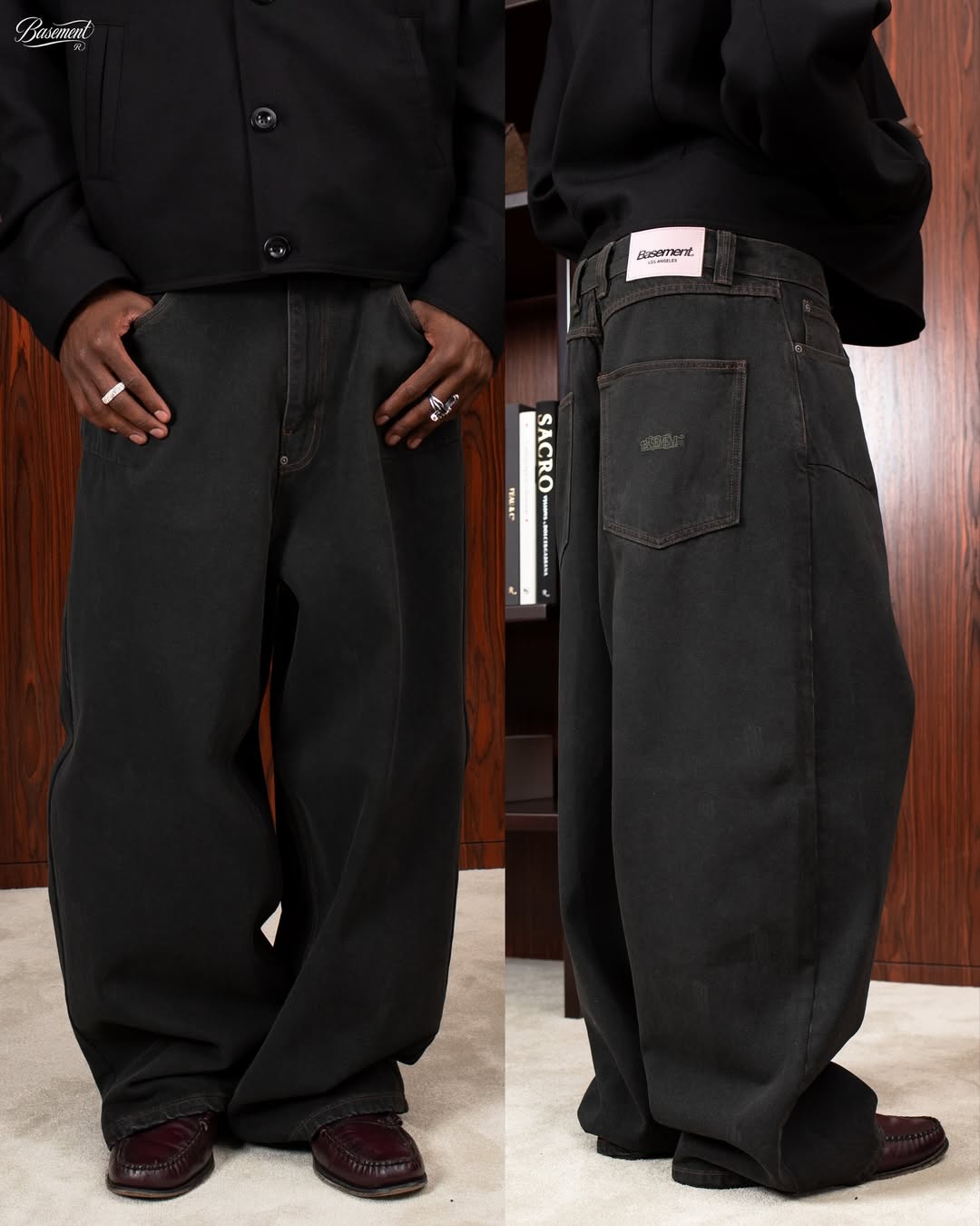 WAXED DENIM PANT