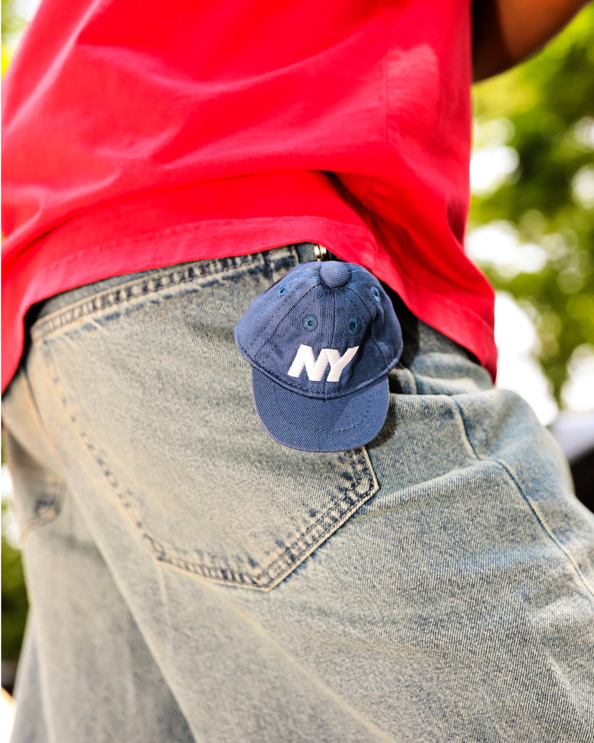 NY Speed Logo Mini Hat Keychain