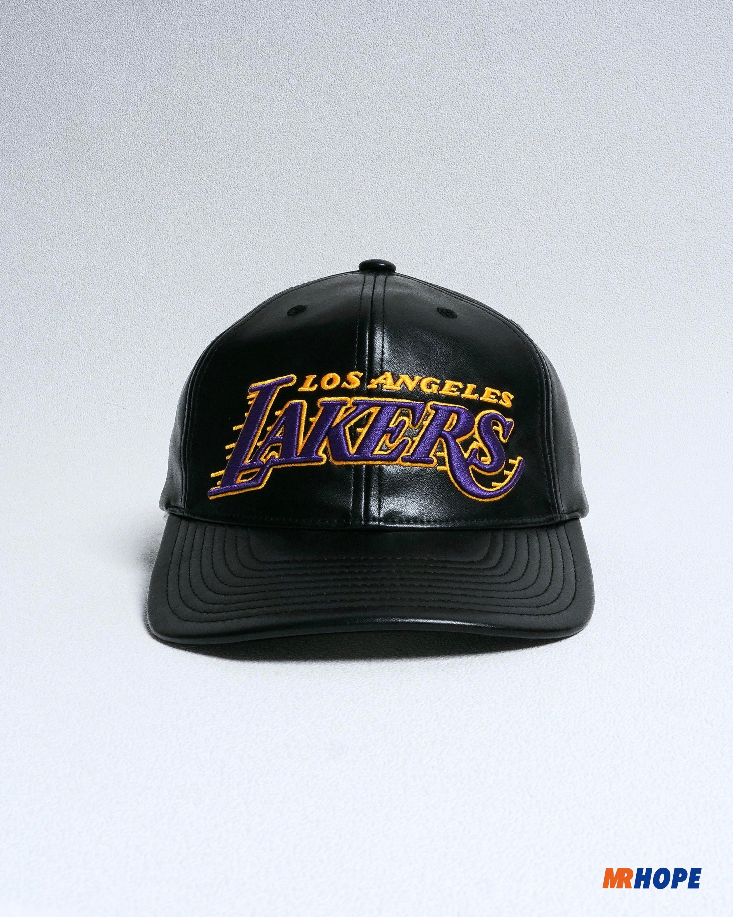 Los Angeles Lakers Retro Leather Snapback