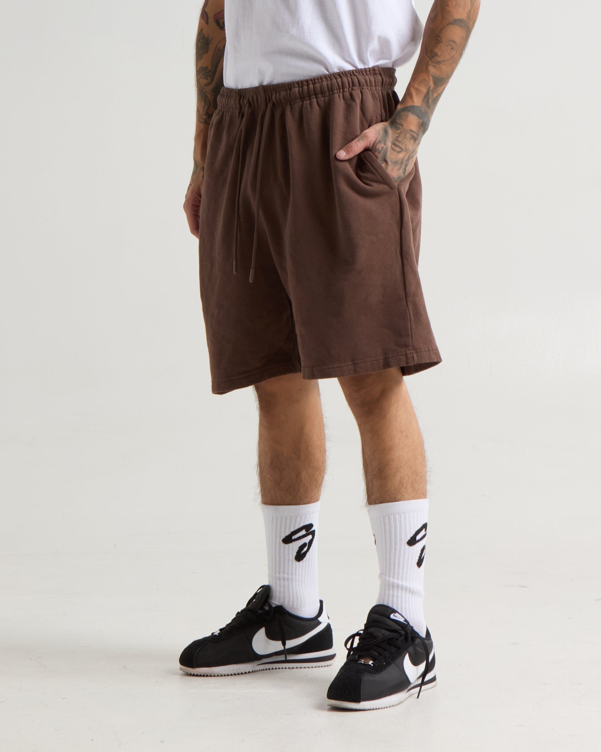 Garment Dye Fleece Shorts