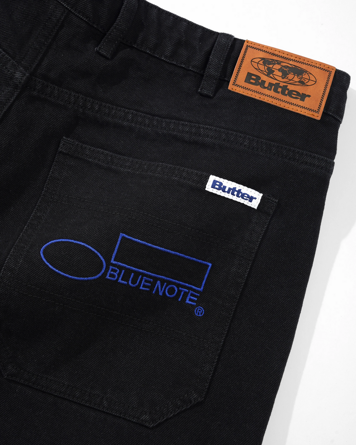 Pleated Denim Jeans