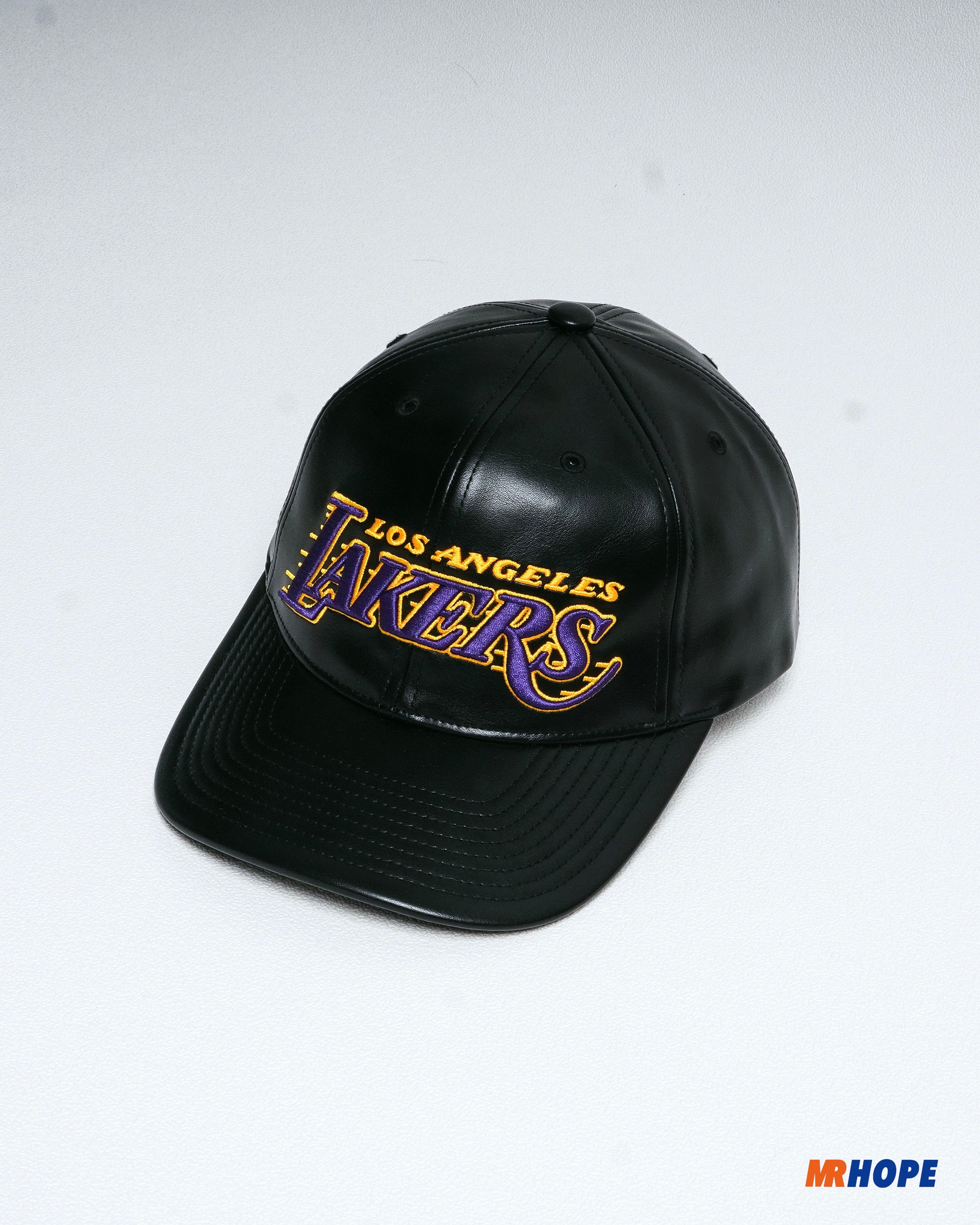 Los Angeles Lakers Retro Leather Snapback