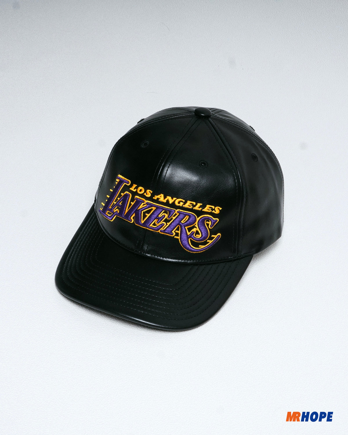 Los Angeles Lakers Retro Leather Snapback