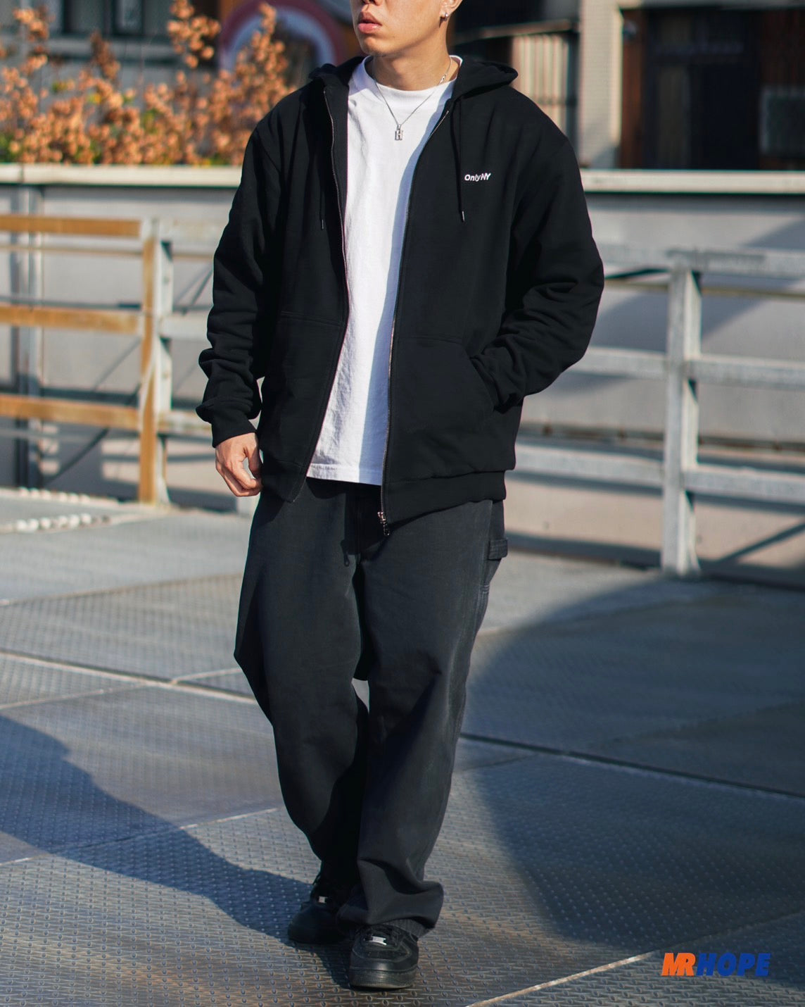 Heavyweight Thermal Waffle Lined Zip Hoodie