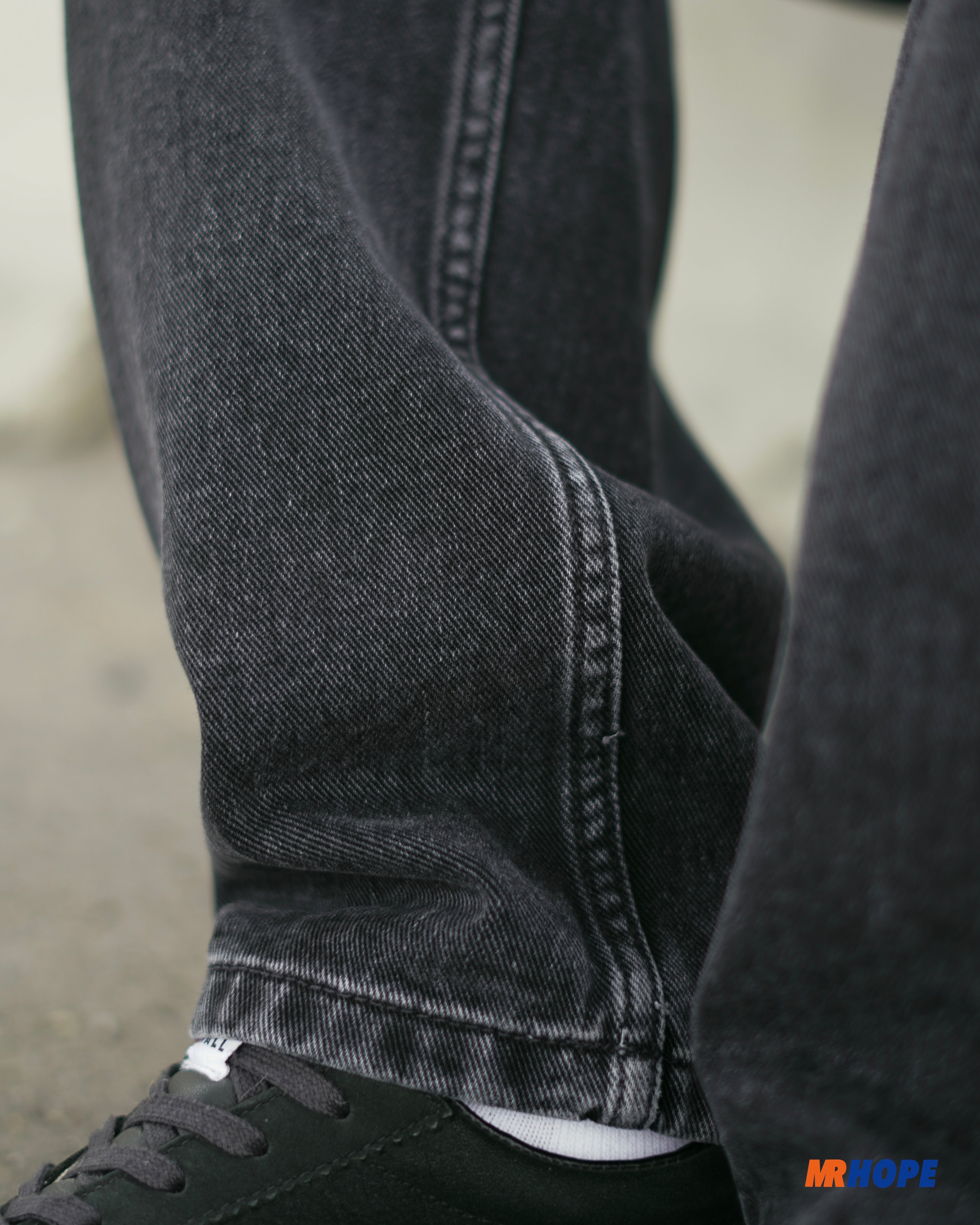 Newel Pant-Black Stone Washed