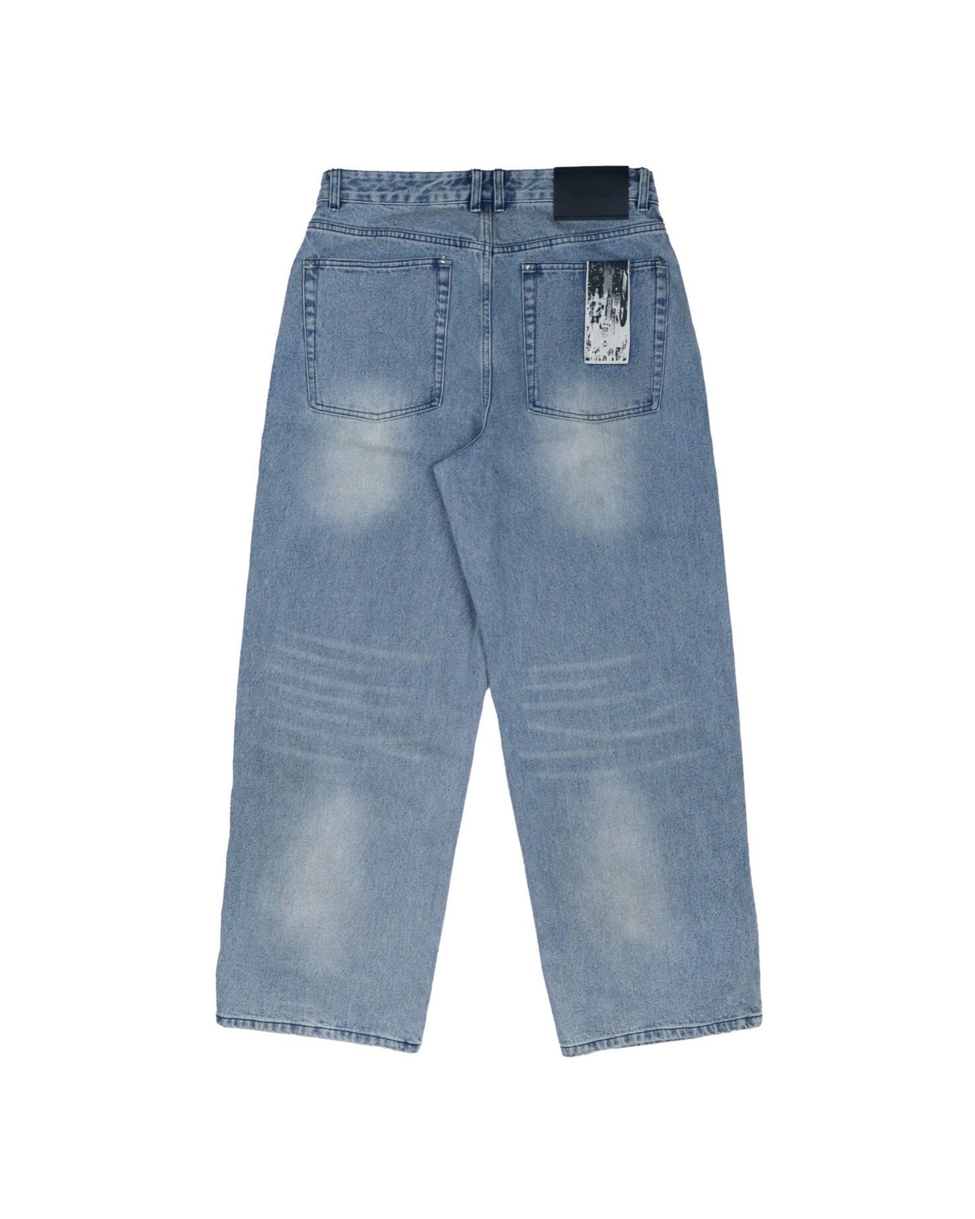 WASHED DENIM JEANS