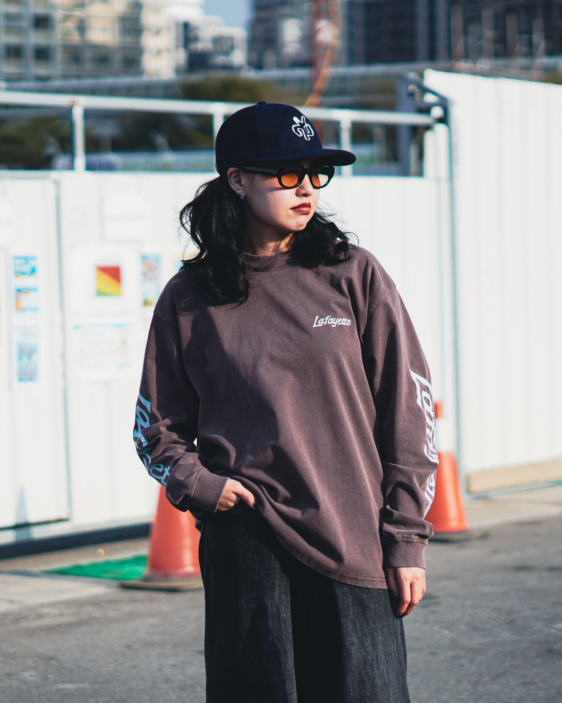 Sleeve Logo Washed L/S Tee