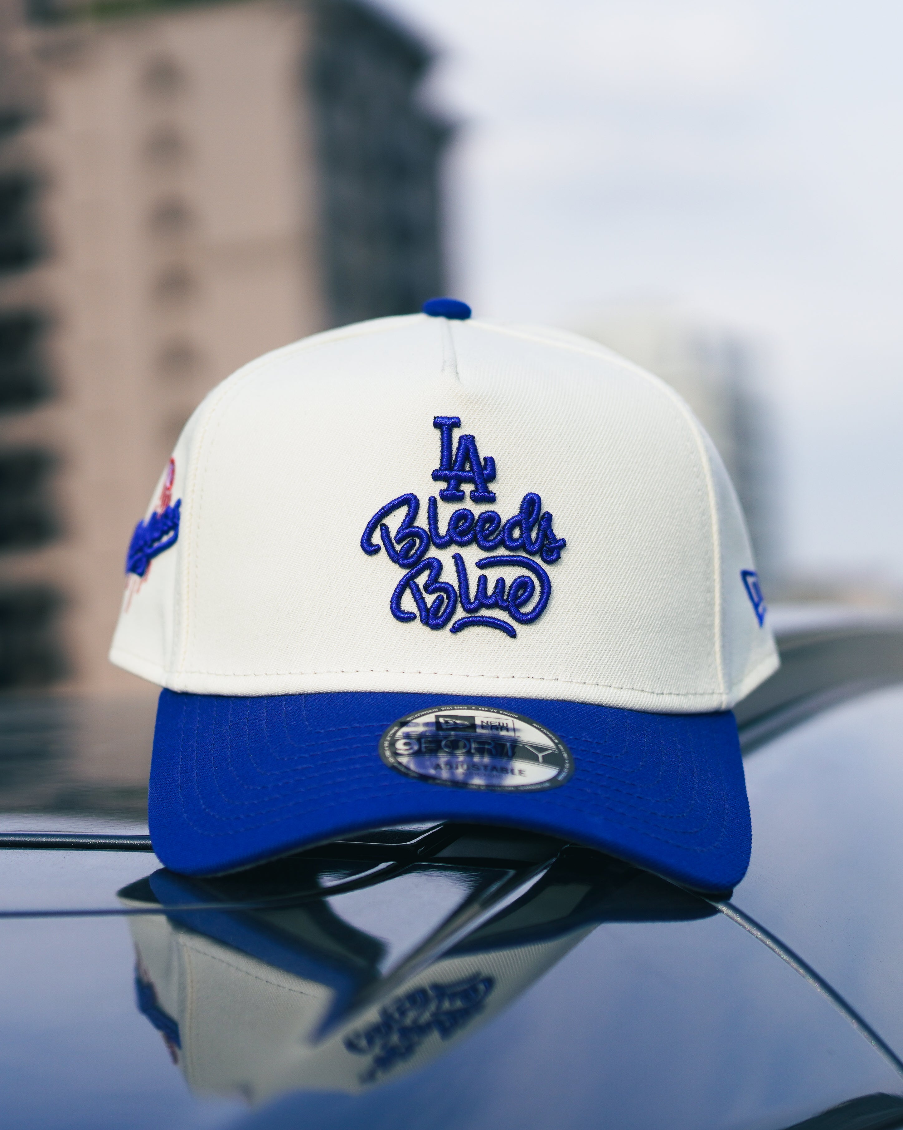 Los Angeles Dodgers Bleed Blue Chrome Two Tone Edition 9Forty A Frame