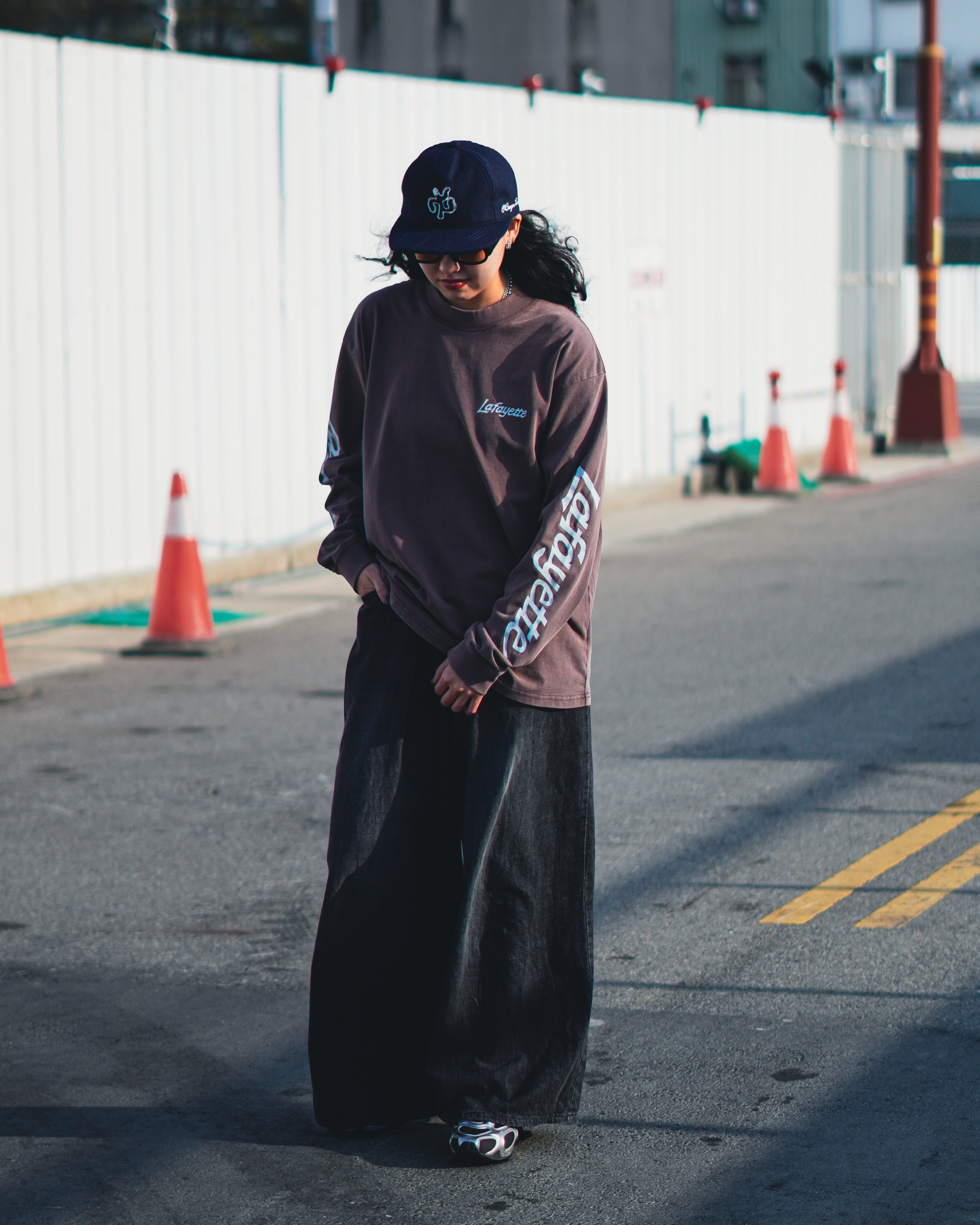 Sleeve Logo Washed L/S Tee