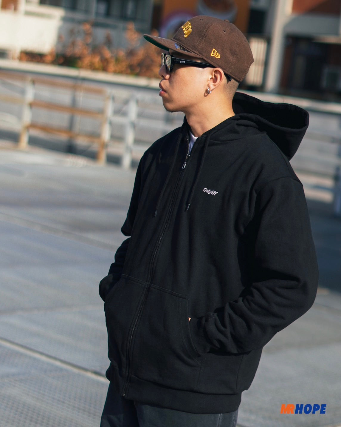 Heavyweight Thermal Waffle Lined Zip Hoodie
