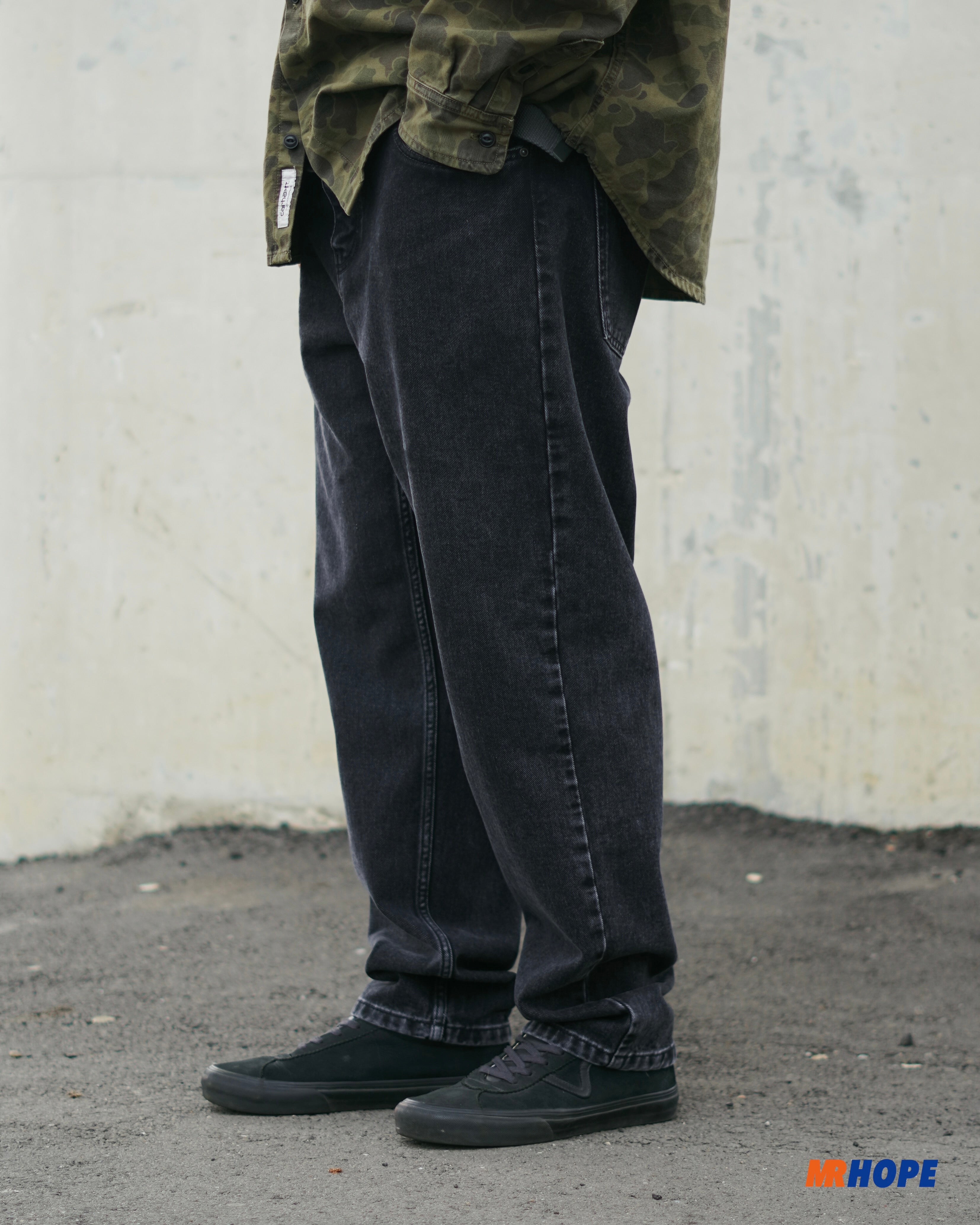 Newel Pant-Black Stone Washed
