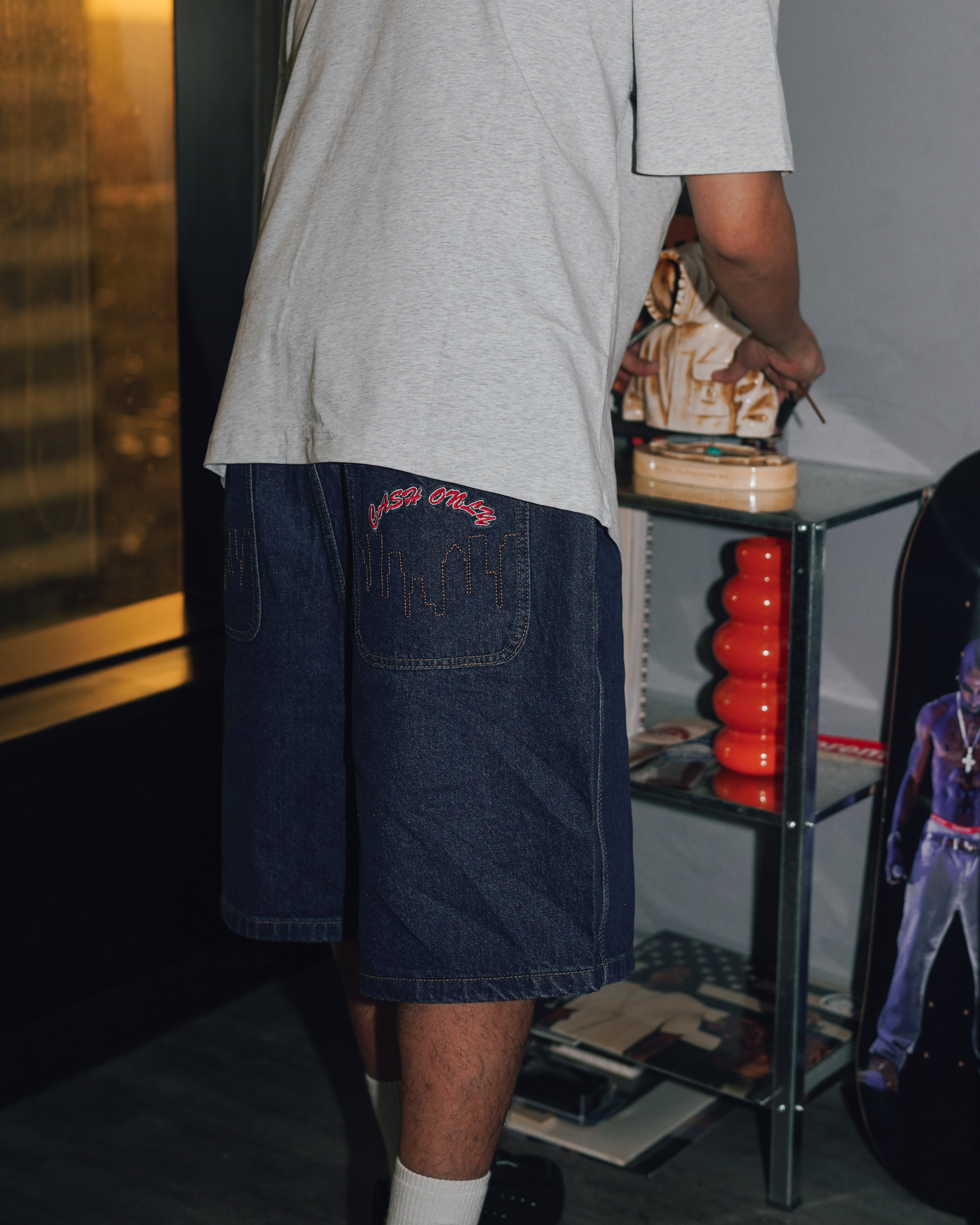 Logo Denim Shorts -🚨7/23(四)晚間20:00準時開賣