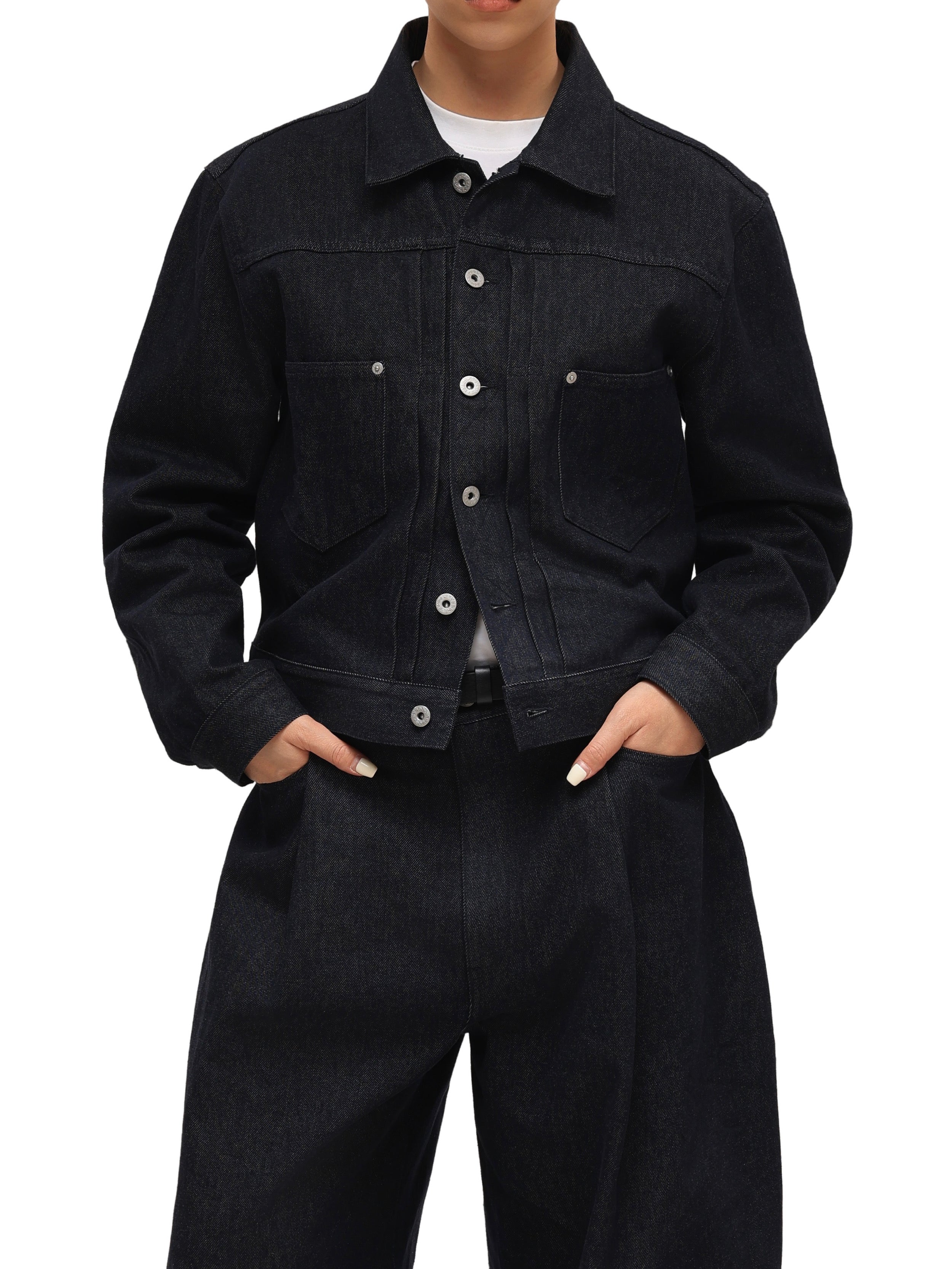 11.3Oz Non-Fade Short Denim Jacket