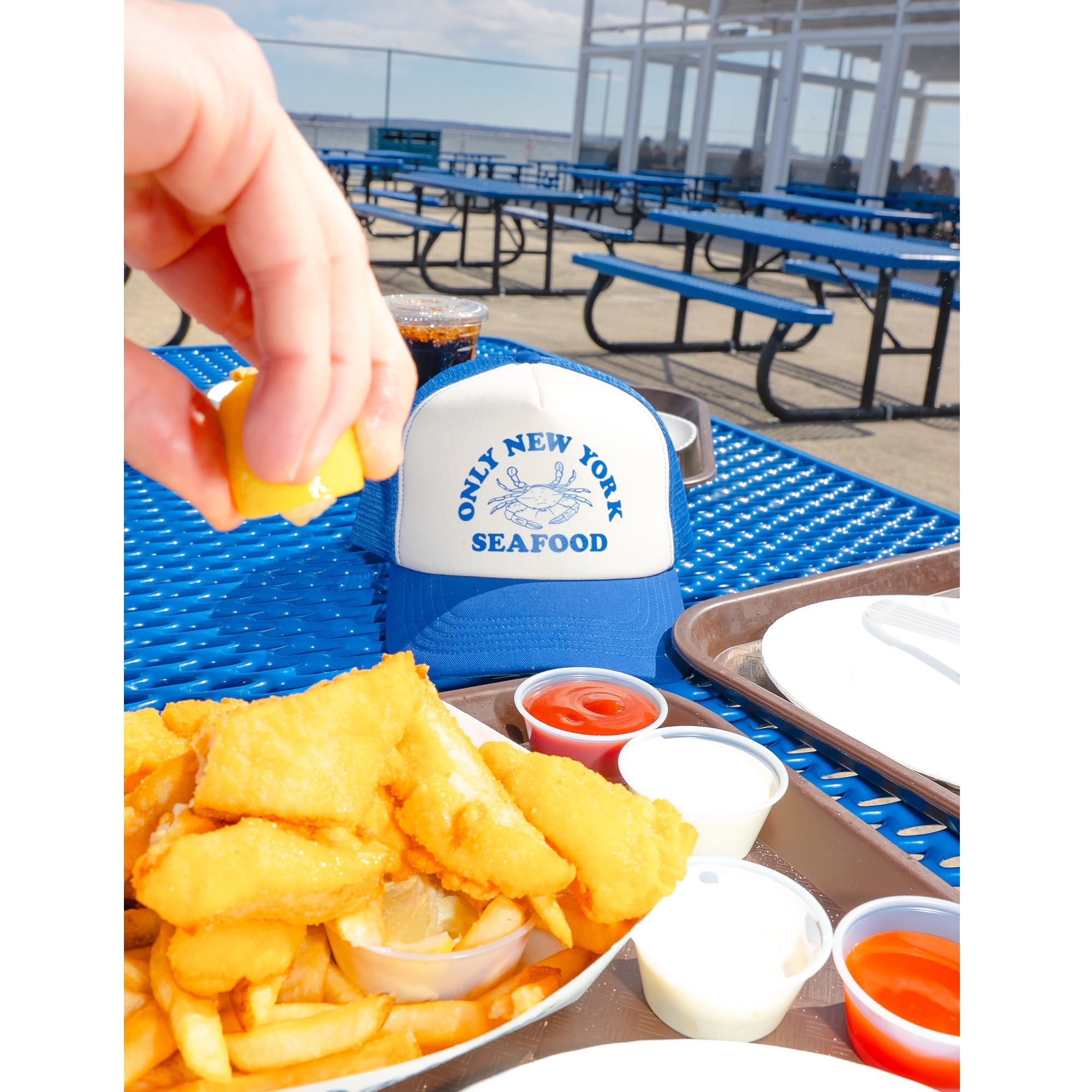 Seafood Market Trucker Hat