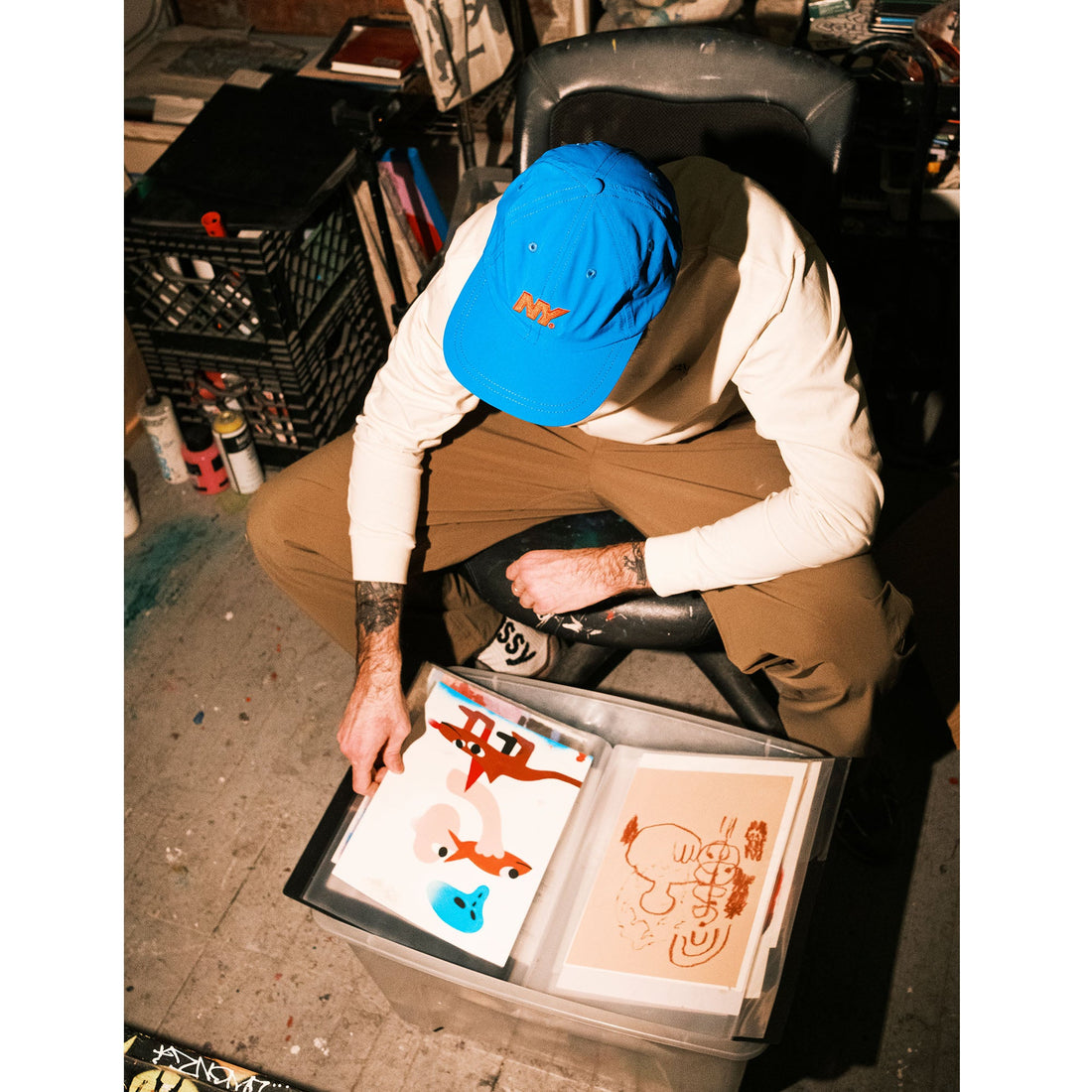 NY Speed Logo Nylon Hat
