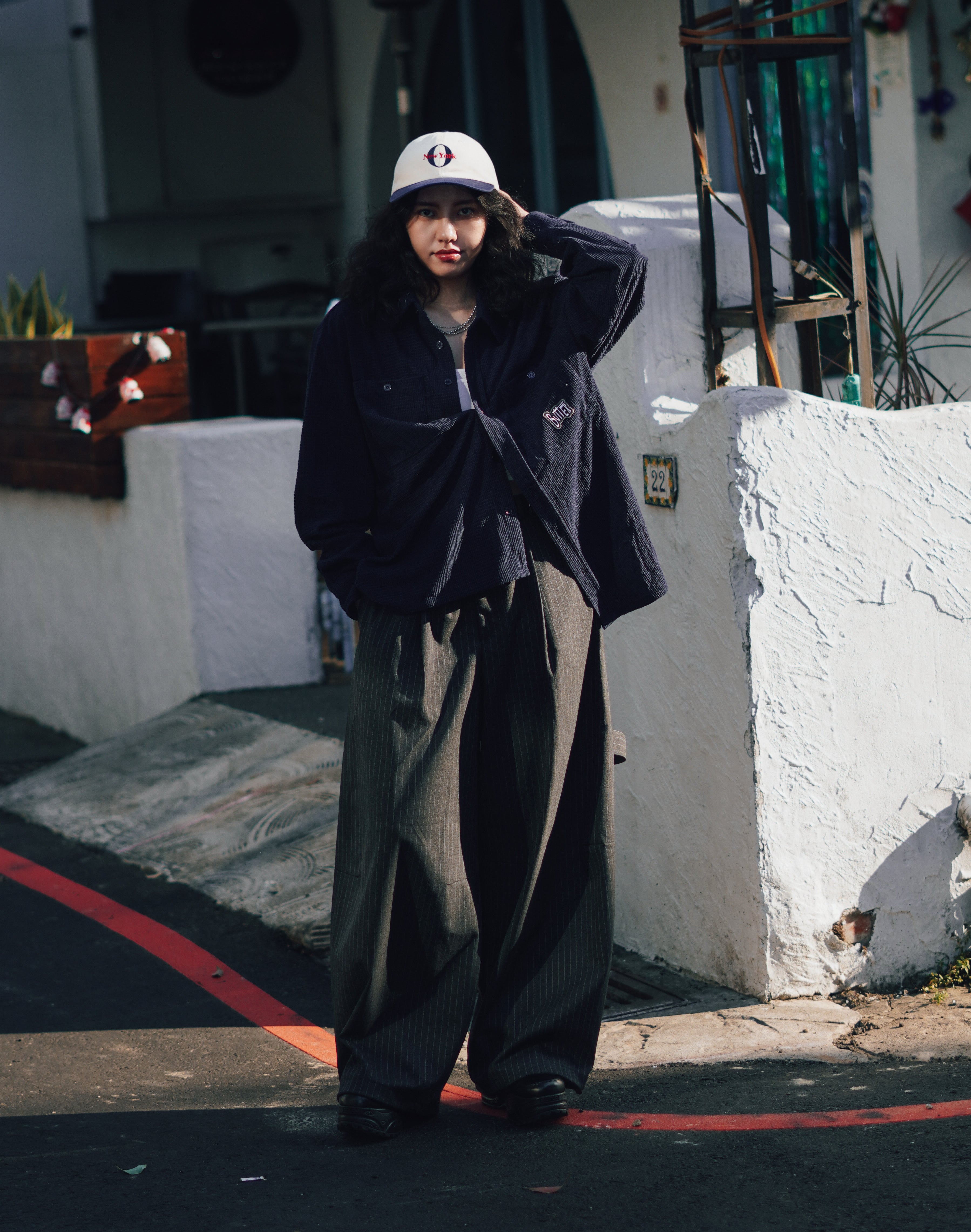 Grid Cord Overshirt