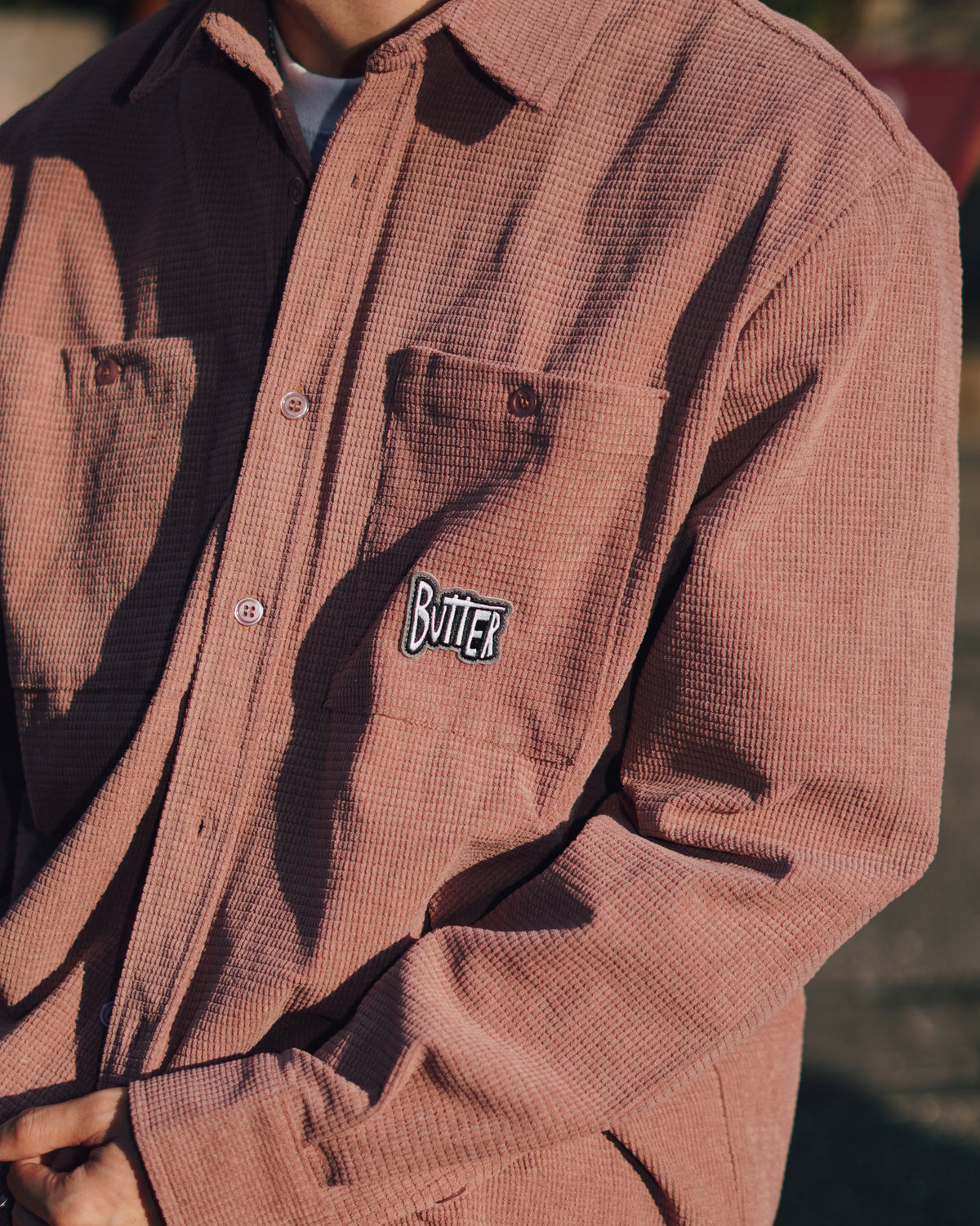 Grid Cord Overshirt
