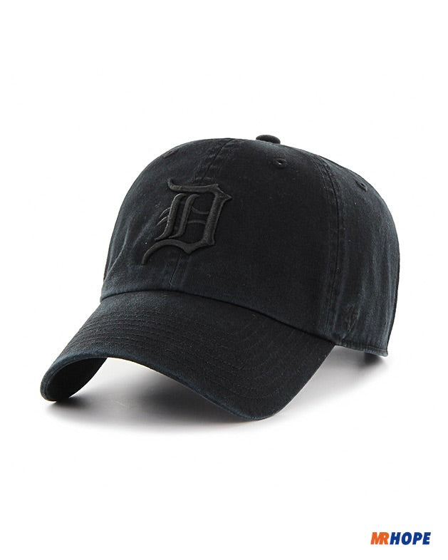 Detroit Tigers All Black Clean up Hat