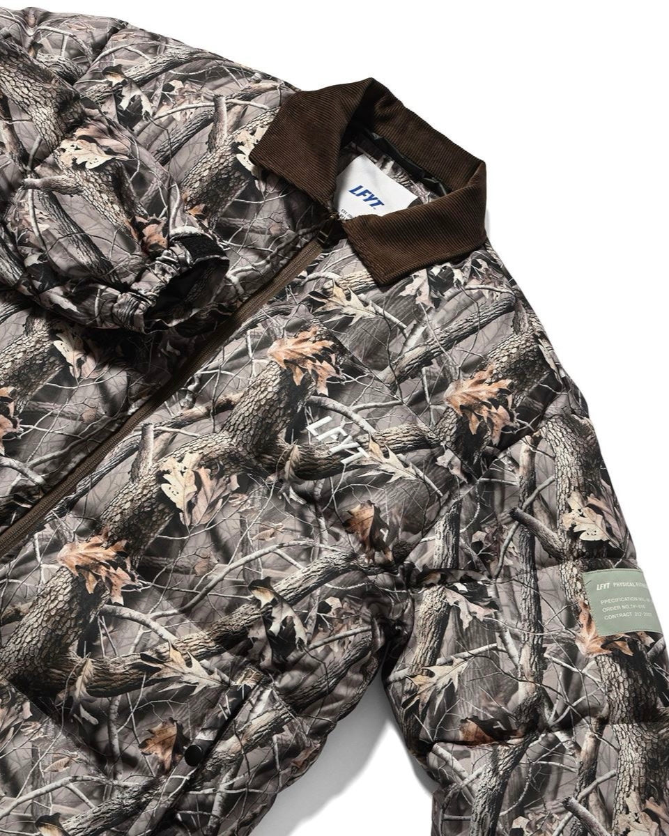 Corduroy Collar puffer Jacket