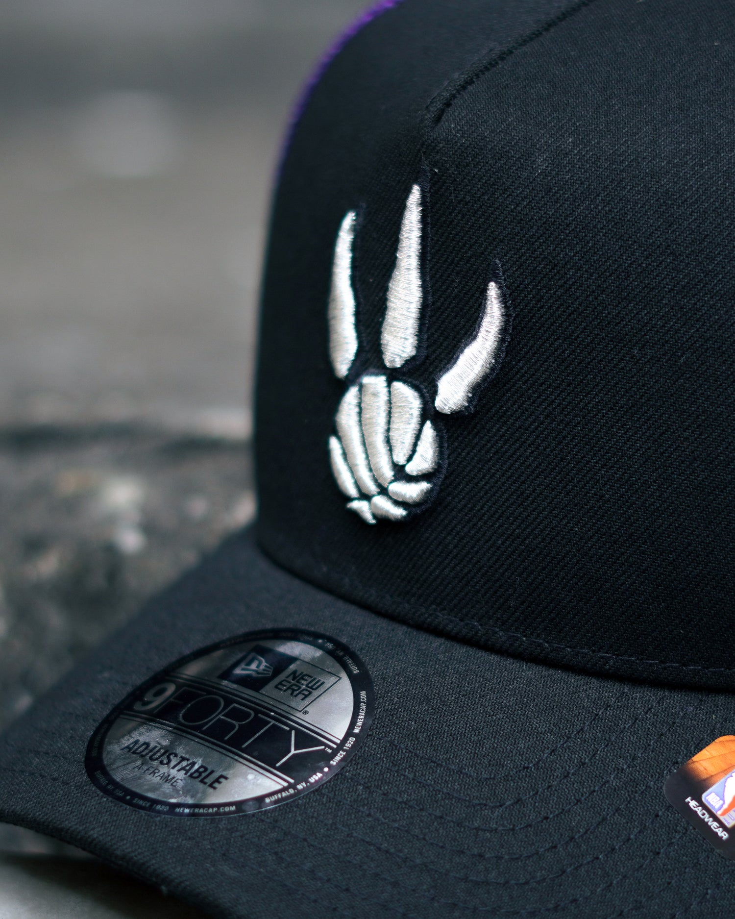 Toronto Raptors Black Edition 9FORTY “A Frame” Trucker Hat