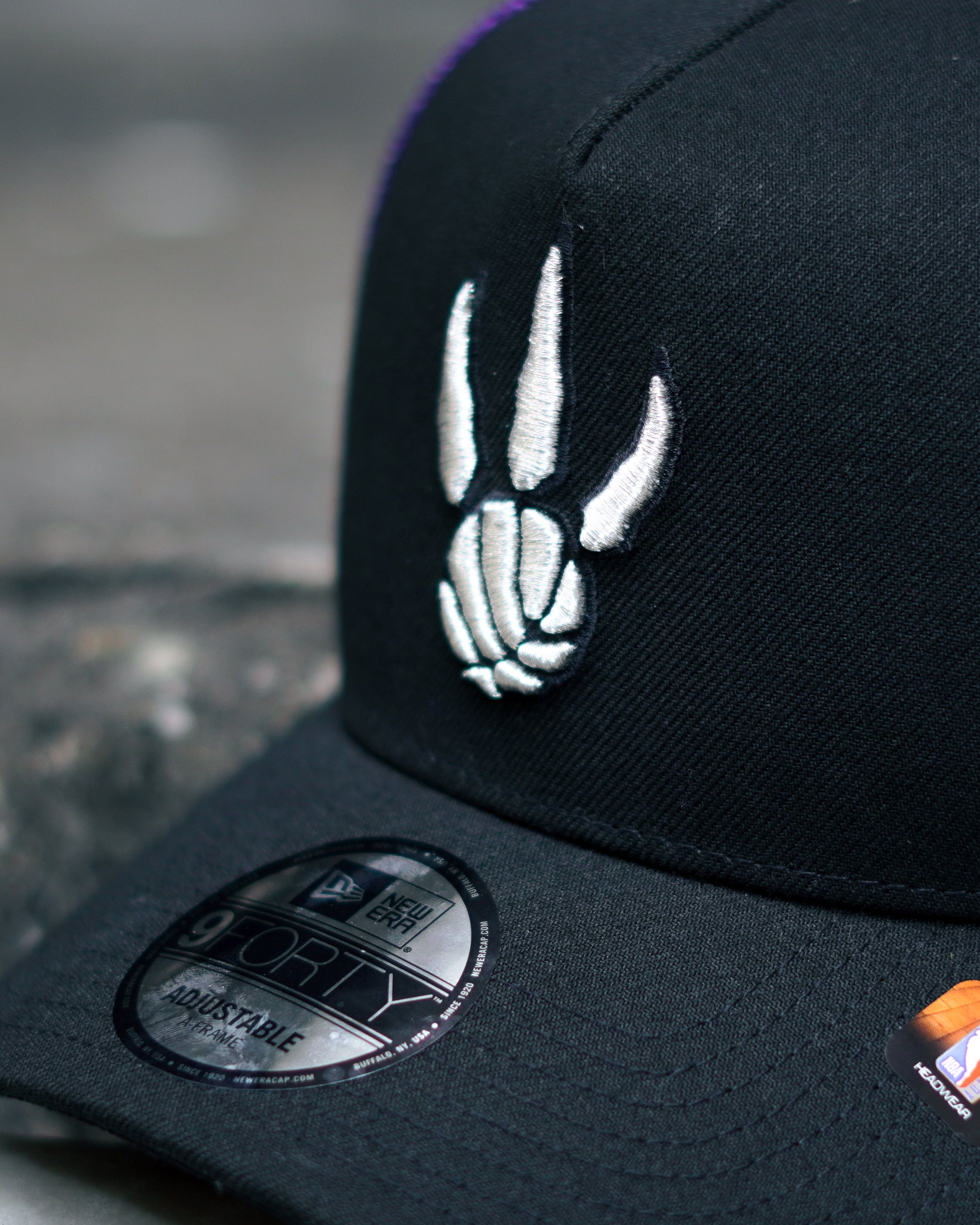 Toronto Raptors Black Edition 9FORTY “A Frame” Trucker Hat