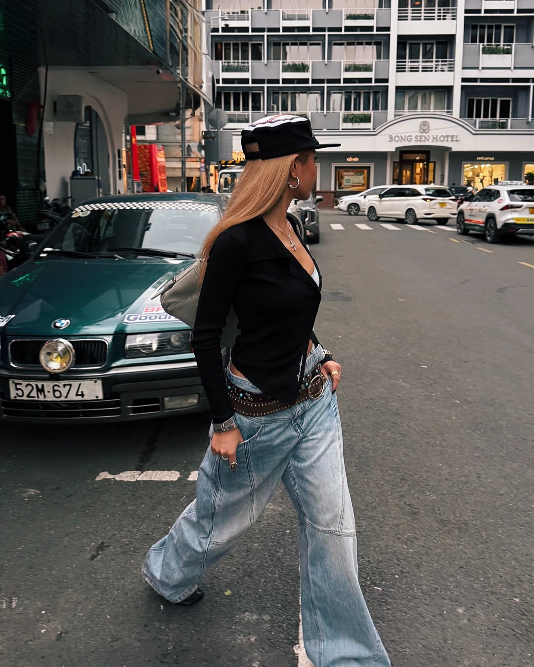 Flat Top Embroidered Corduroy Patchwork Baseball Cap