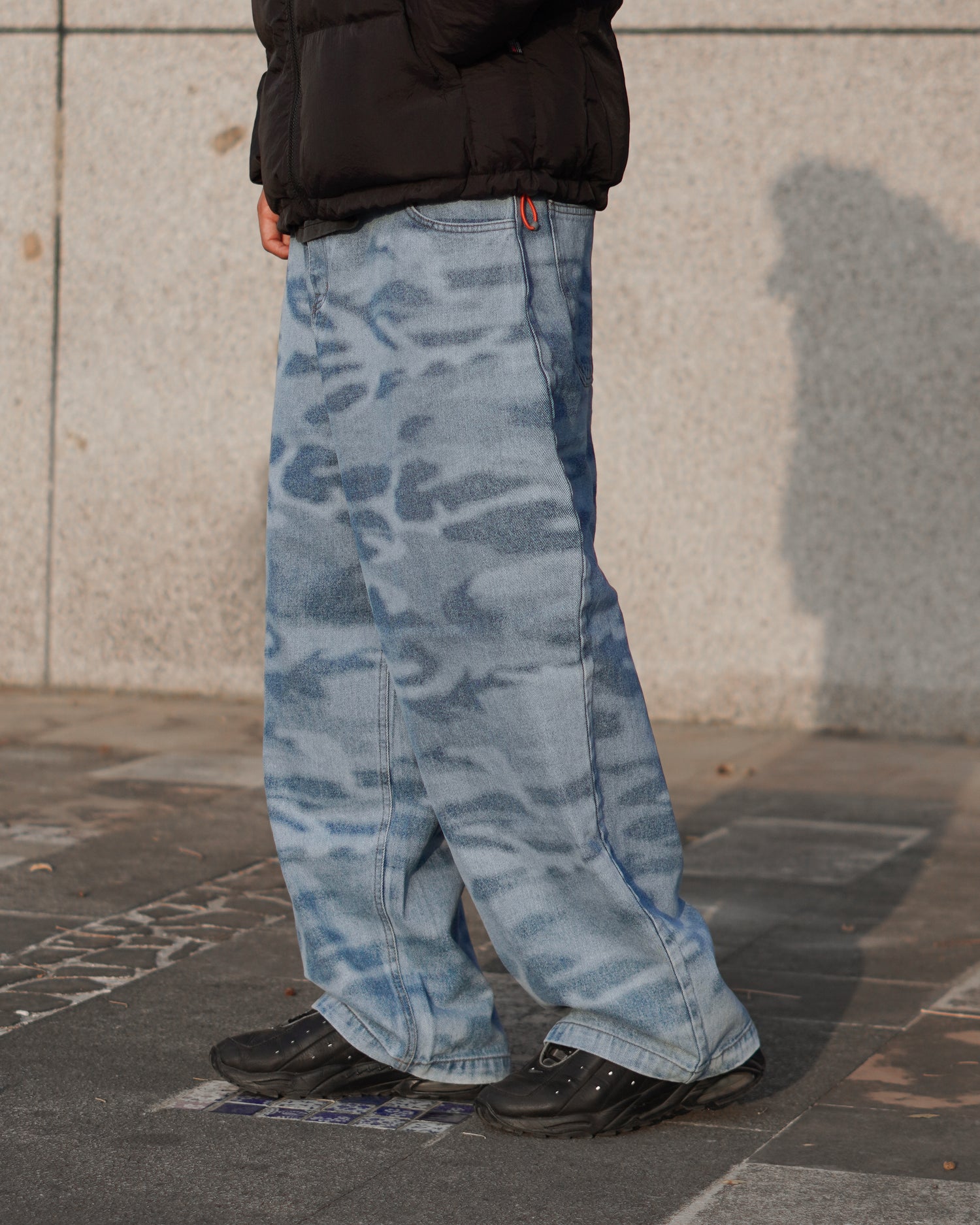 Balloon Denim Pants-CAMO