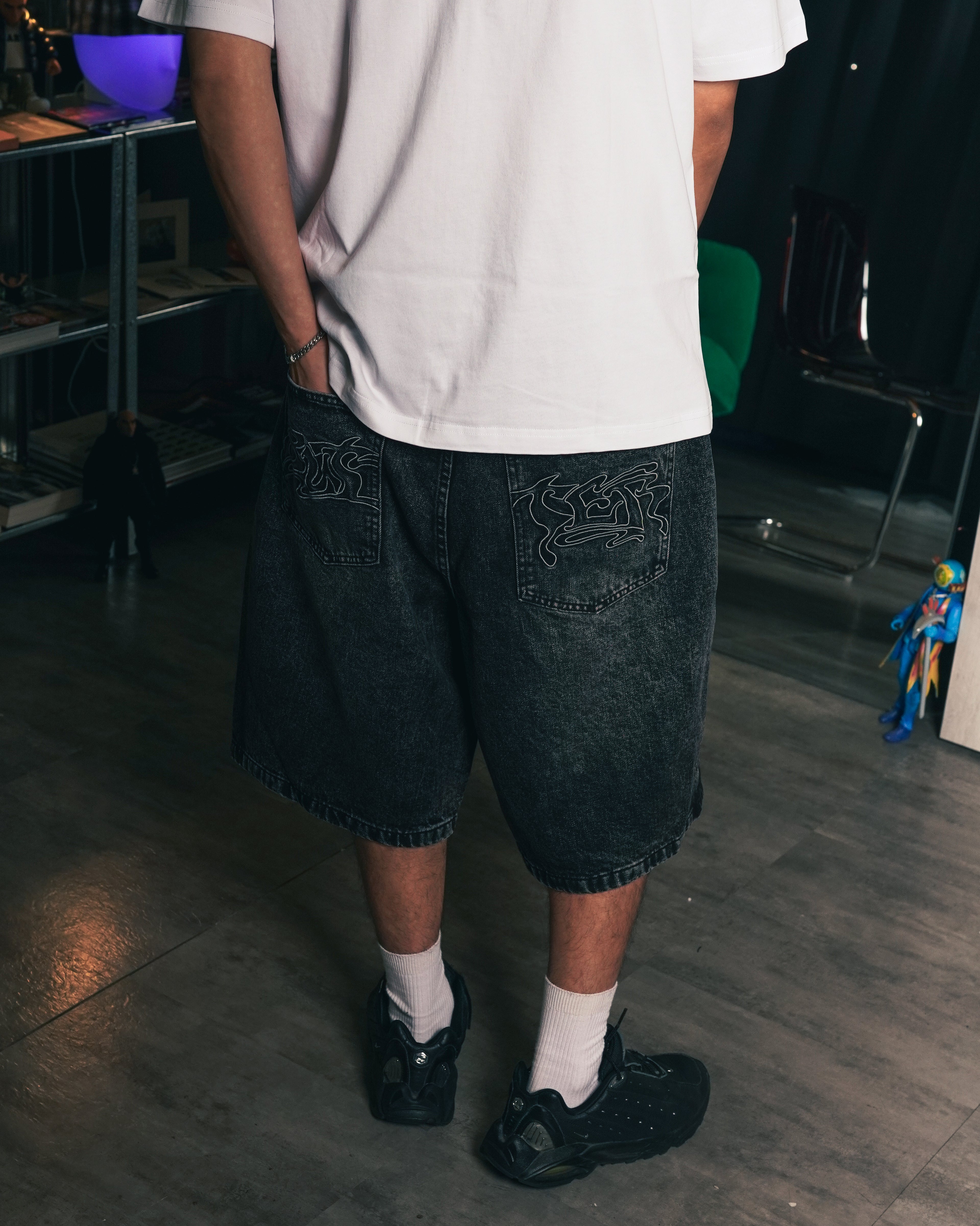 Drummer Baggy Denim Shorts