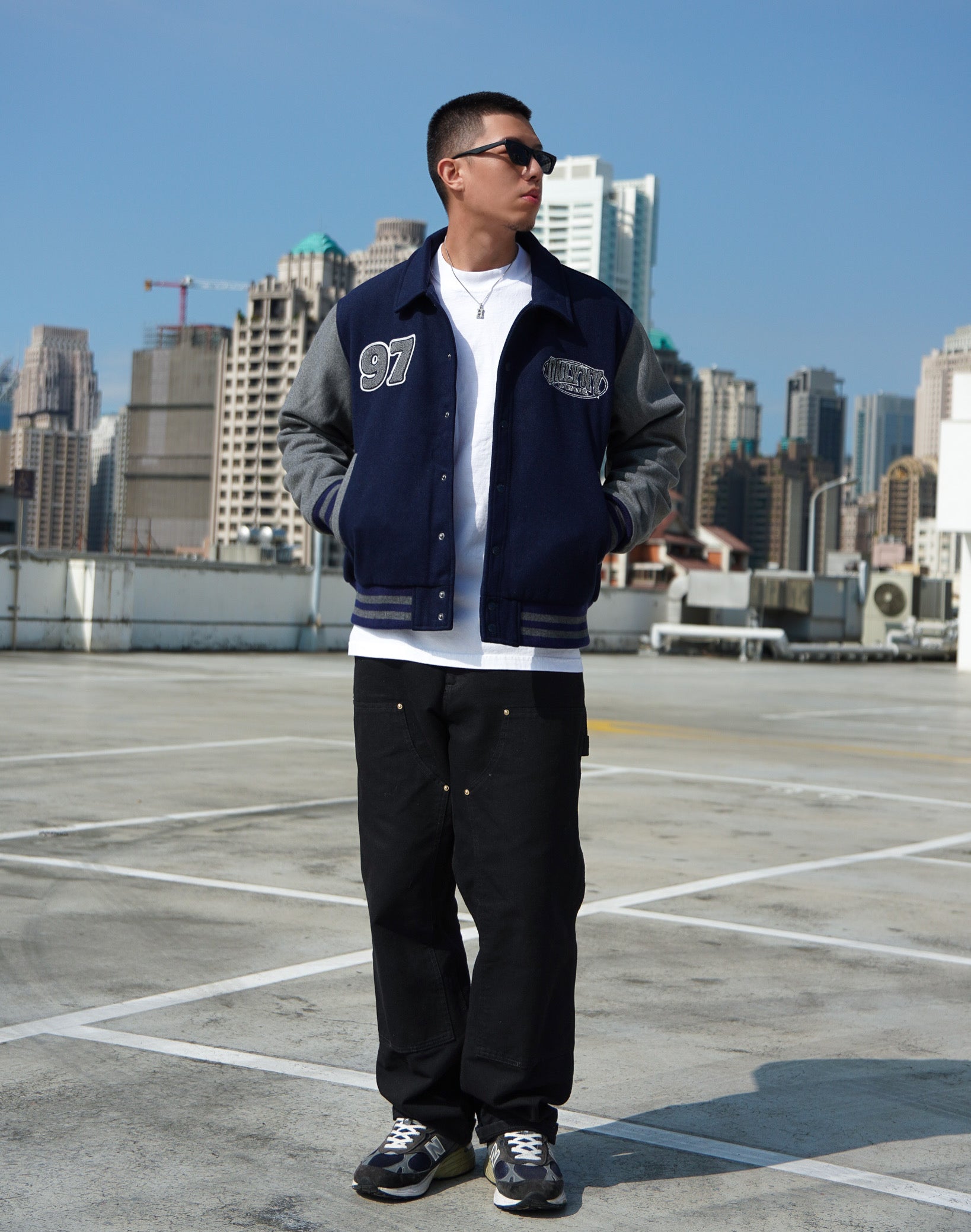 League Melton Wool Varsity Jacket