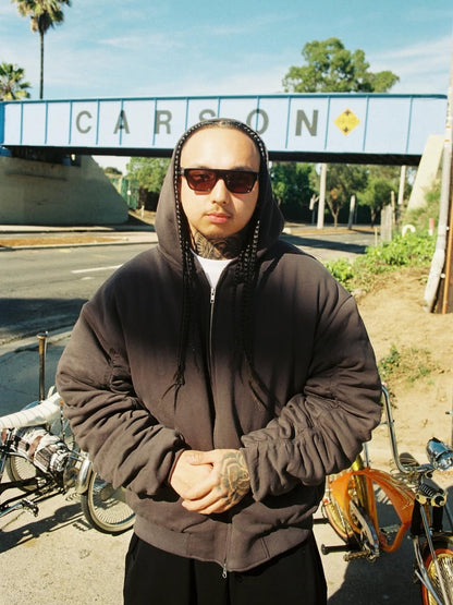 Hooded Fleece Bomber