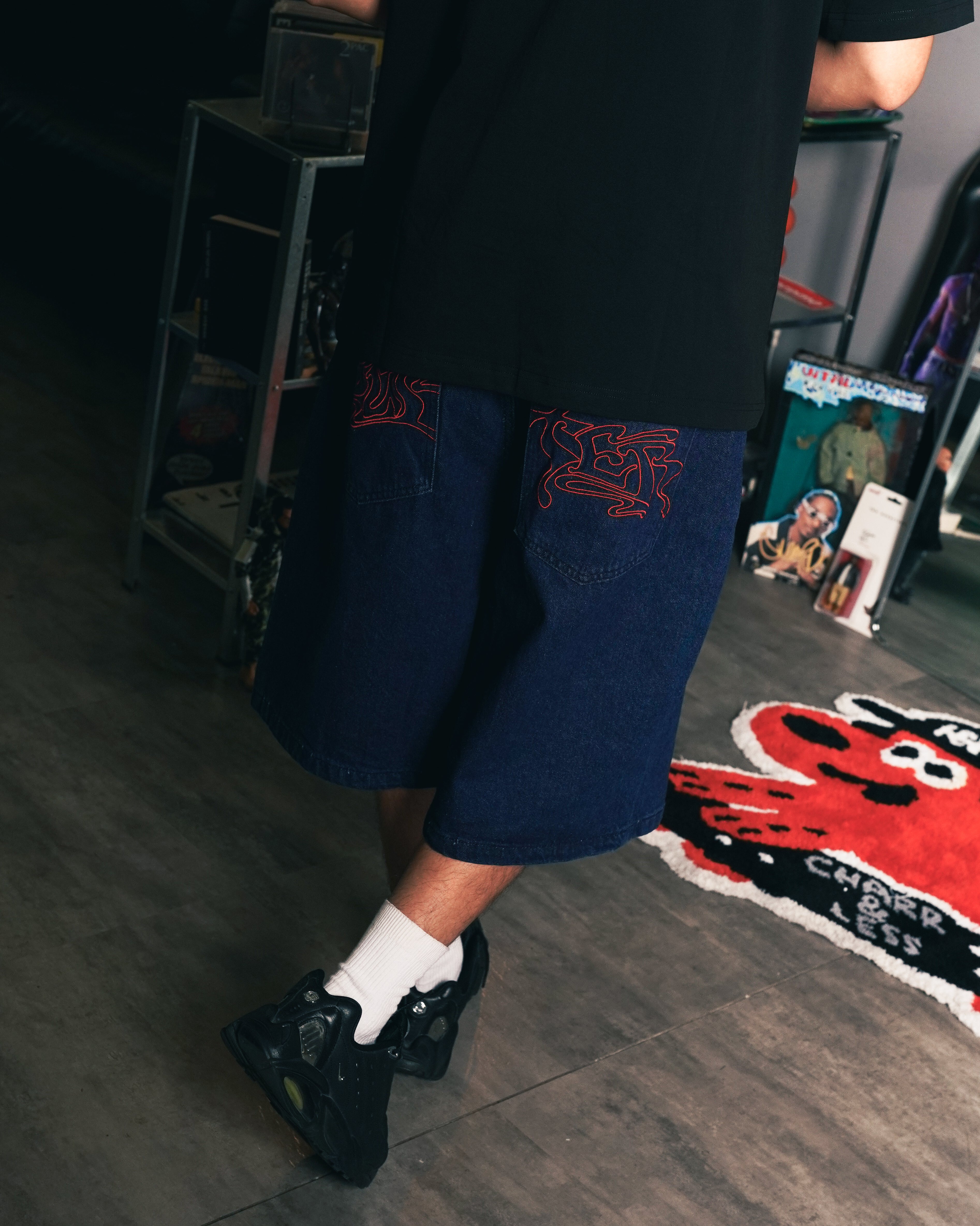 Drummer Baggy Denim Shorts