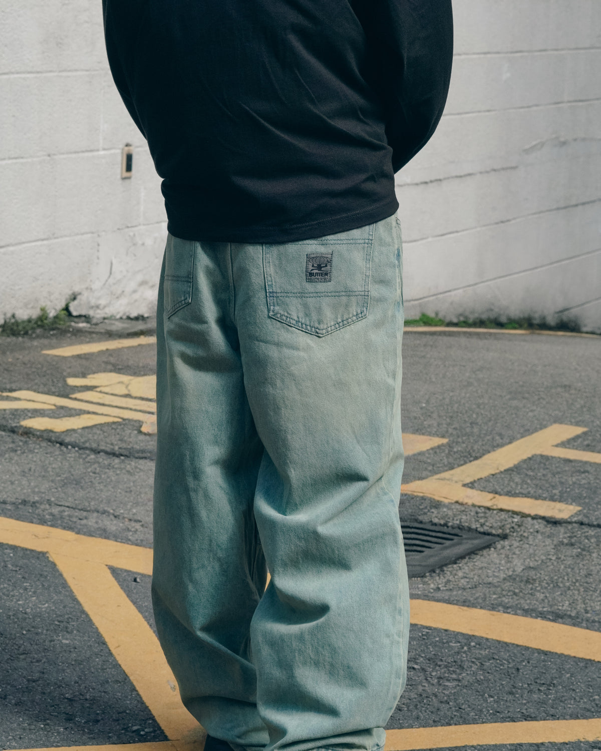 Wide Cut Denim Jeans