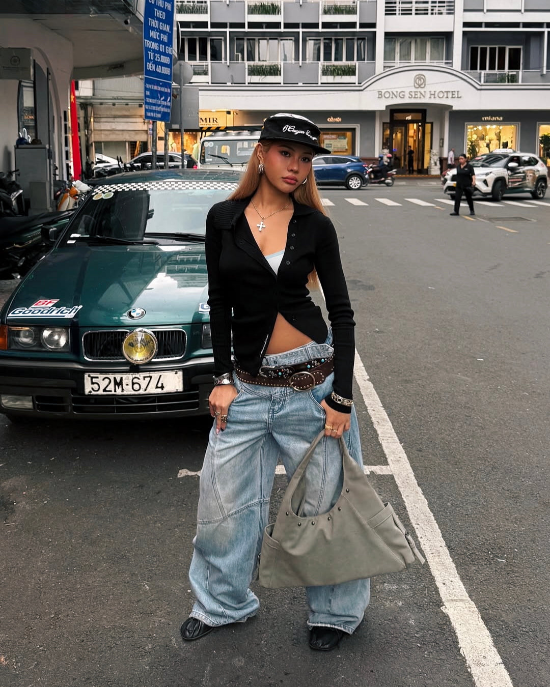 Flat Top Embroidered Corduroy Patchwork Baseball Cap