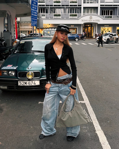 Flat Top Embroidered Corduroy Patchwork Baseball Cap