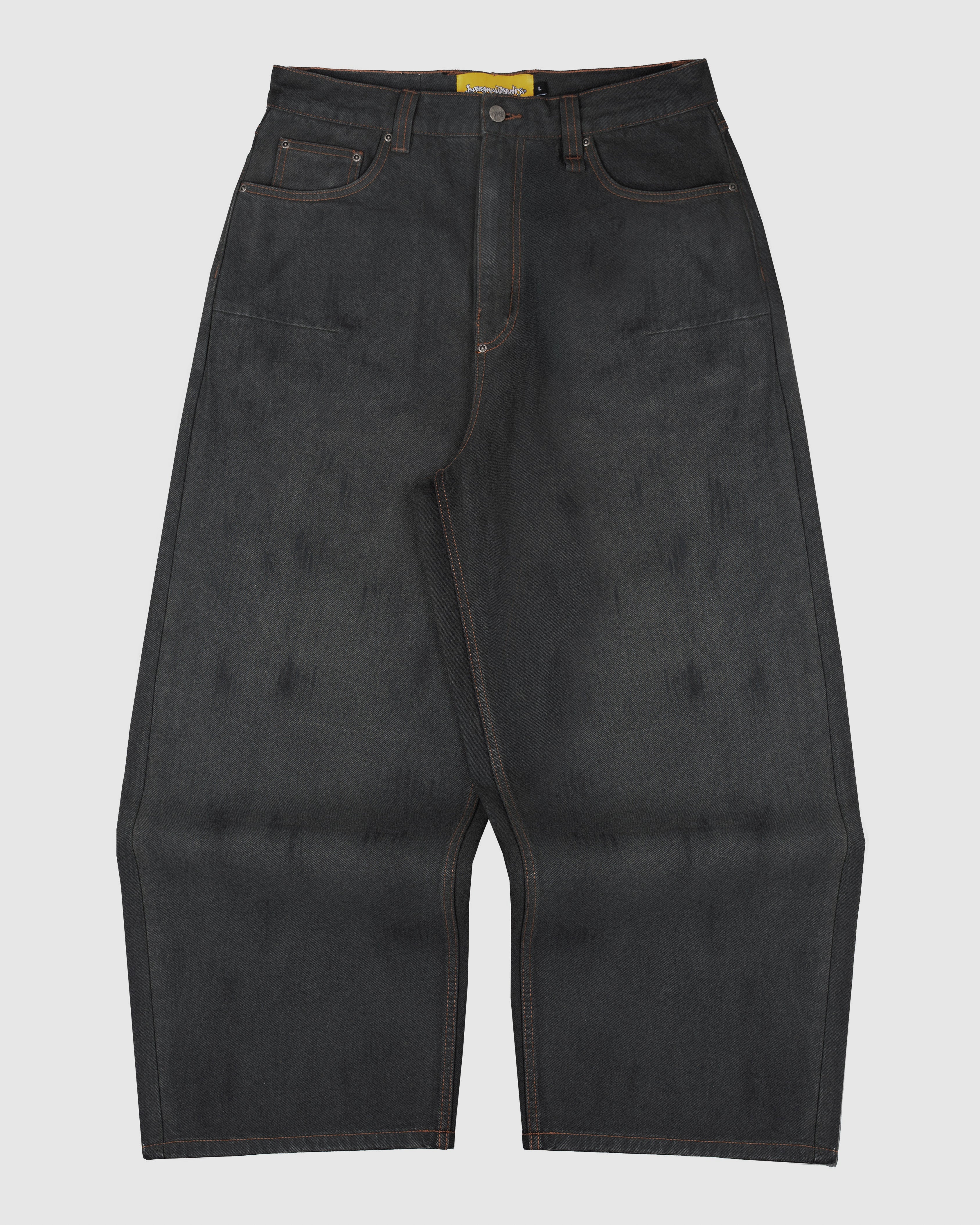 WAXED DENIM PANT