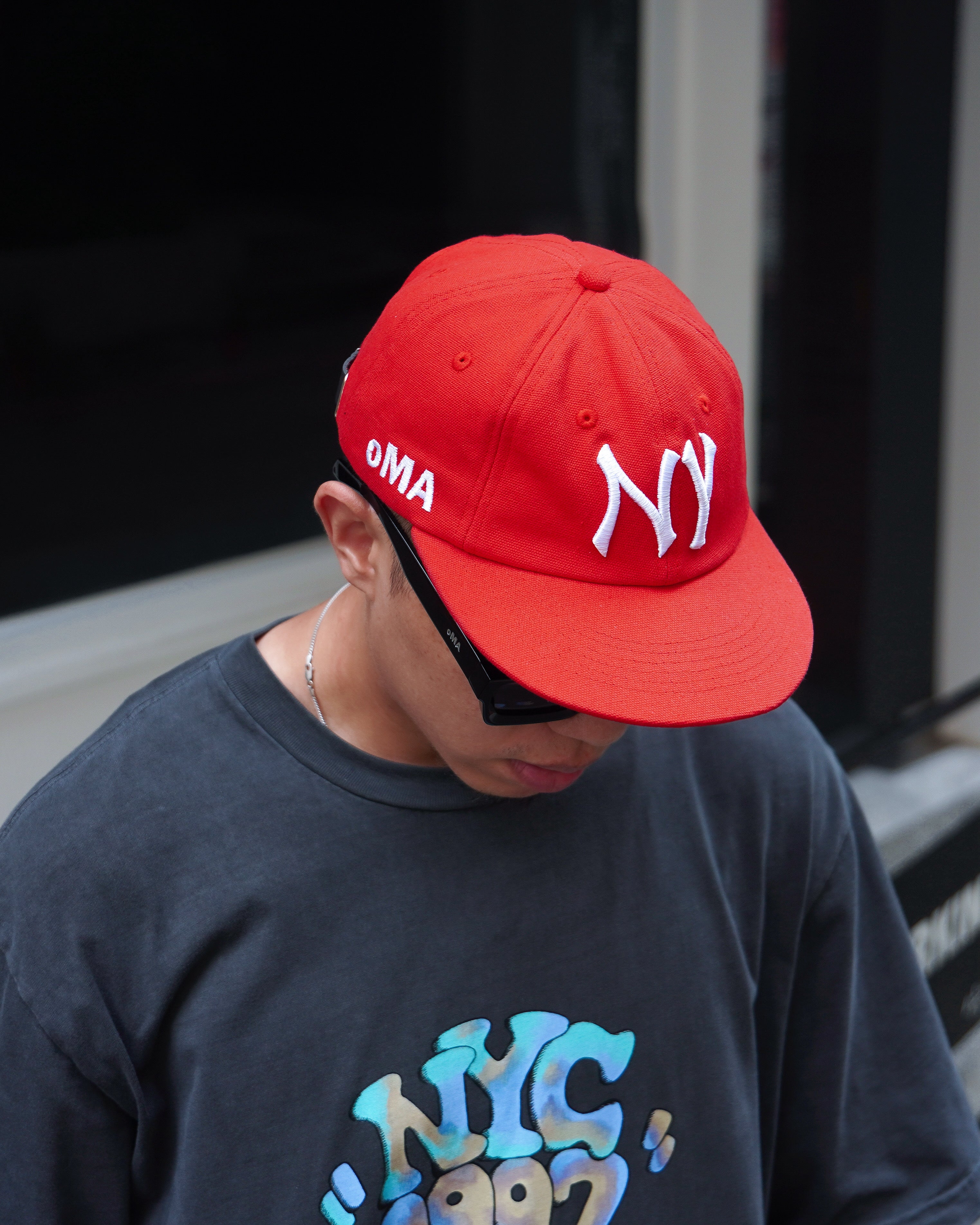 NEW YORK HAT-RED