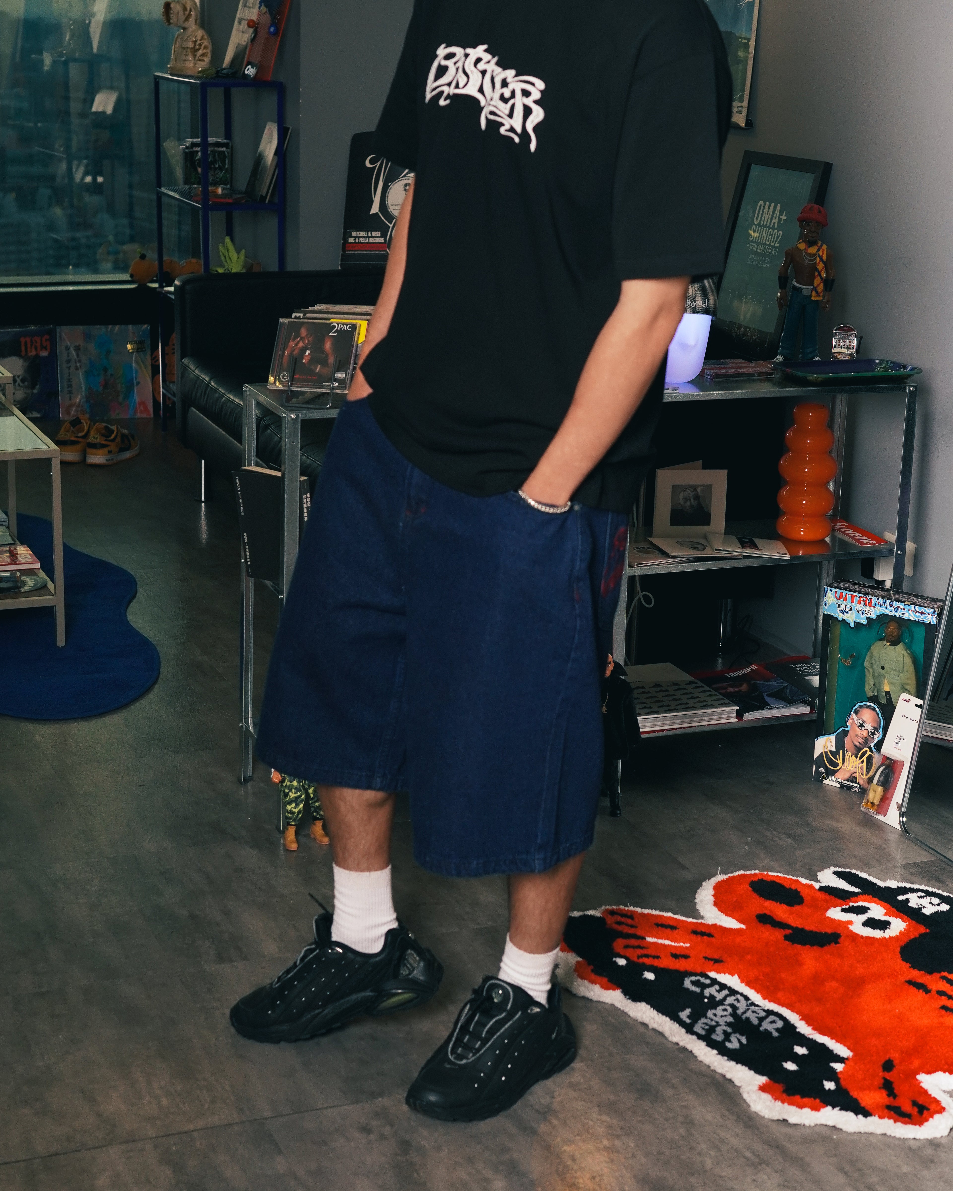 Drummer Baggy Denim Shorts