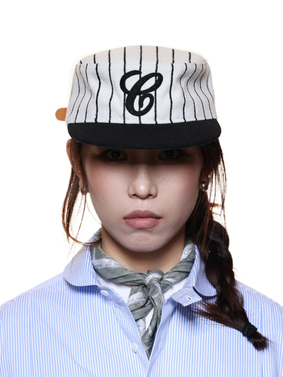 Retro Wool Flat Top Baseball Cap（Pillbox Cap)