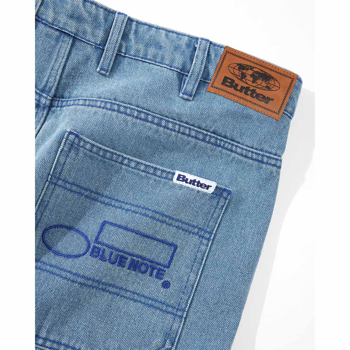 Pleated Denim Jeans
