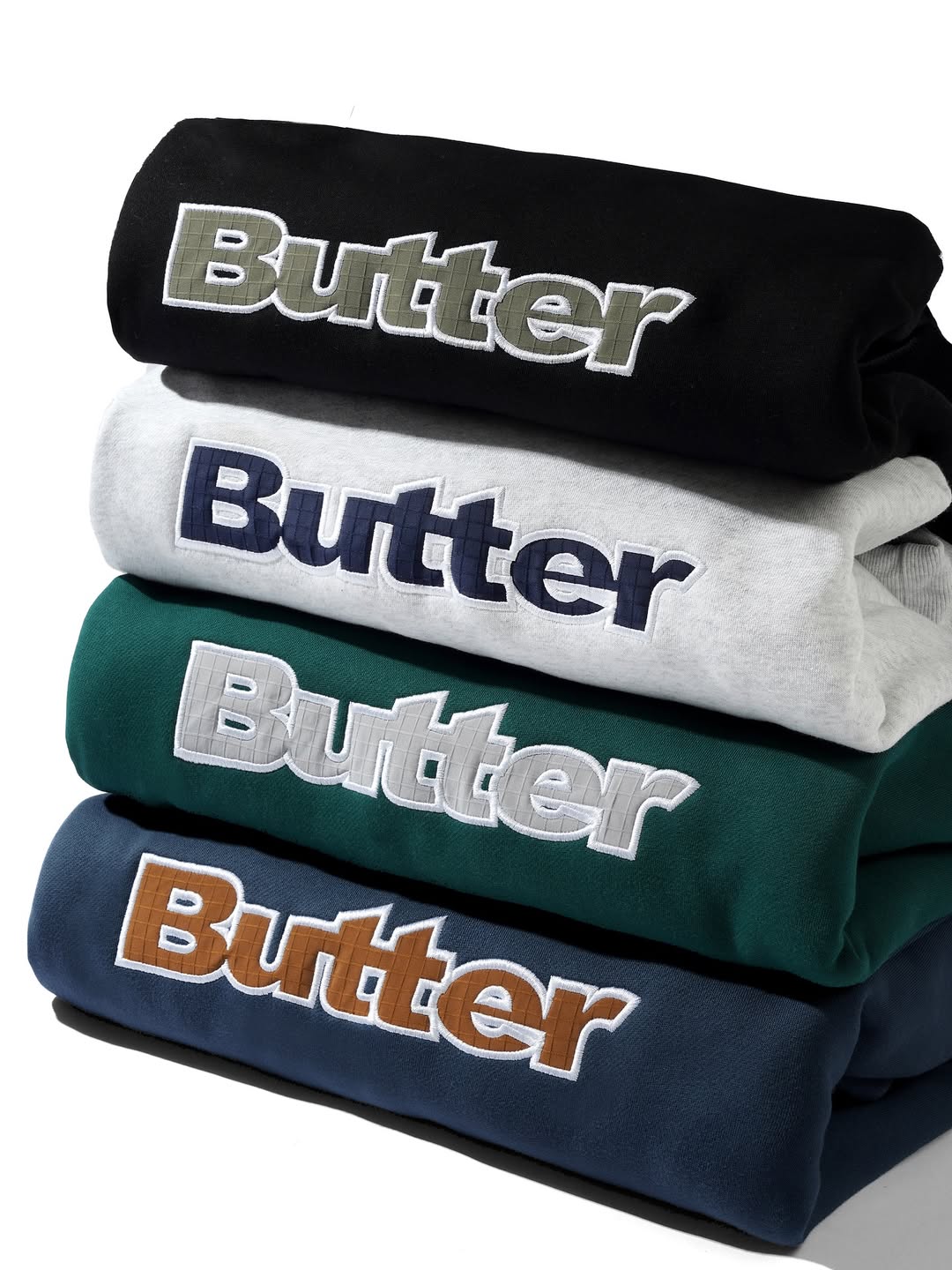 【MR.HOPE】 BUTTER GOODS Ripstop Logo Applique Pullover Hood