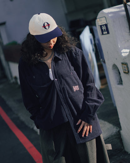 Grid Cord Overshirt